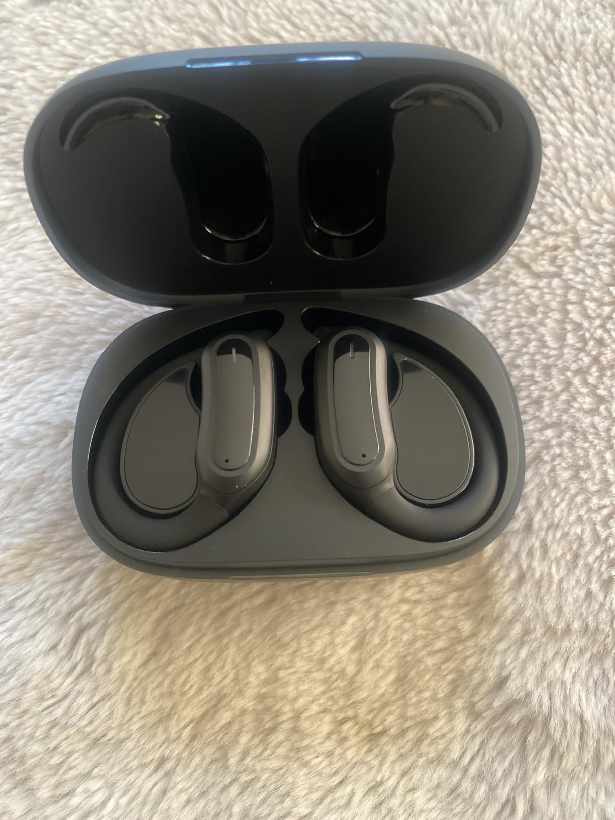 Wireless Earbuds, Bluetooth 5.3 Headphones, True Wireless Stereo Earphones with IPX6 Waterproof, Noise Cancelling Mic, Fast Charging and Comfort Fit Ear Buds for Sports, Workouts - Black - Customer Photo 2