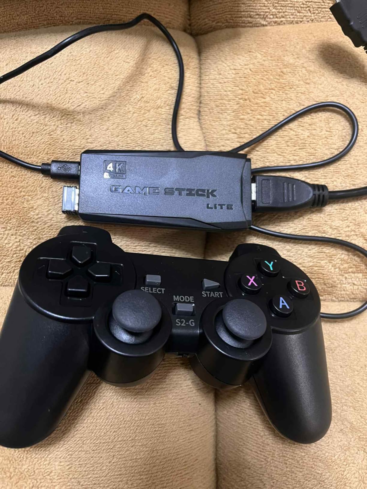 Retro Game Console 20000+ Games,64GB,4k Definition,Game Stick with Built-in 9 Emulators&Dual 2.4G Wireless Controllers,Plug and Retro Play Video Games for TV. - Customer Photo 1
