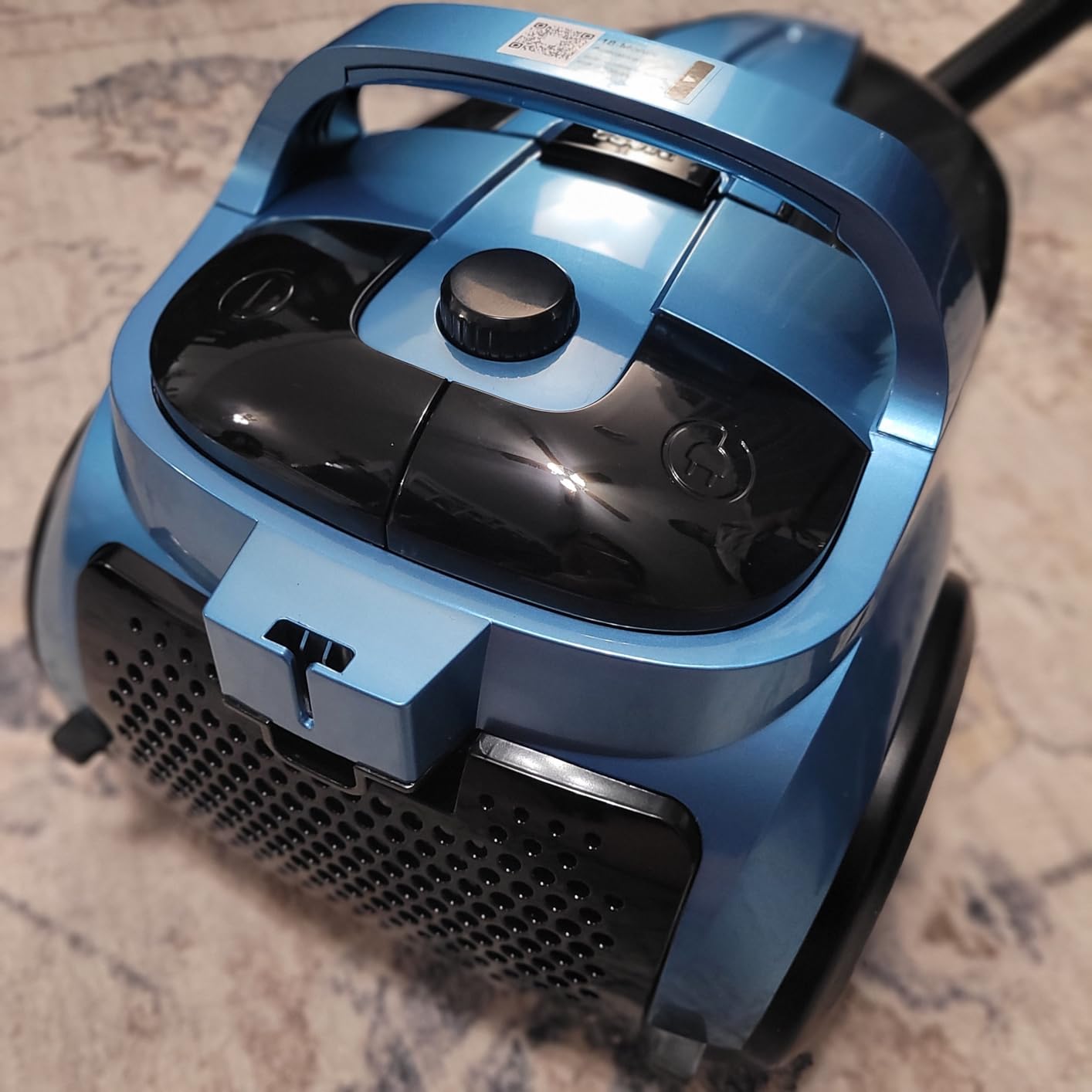 Canister Vacuums 45Kpa 1600W Canister Vacuum Cleaners for Home Double HEPA Filter 4.5Qt Bagless Vacuum Cleaner Lightweight Canister Vacuum Cleaner for Hard Floors Carpet Pet Upholstery Tiles Car Blue - Customer Photo 1