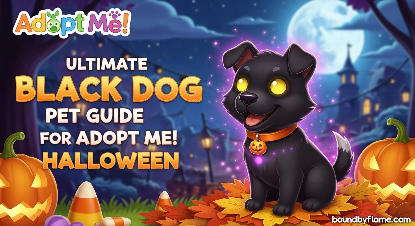 Black Dog Pet Guide for Adopt Me Halloween