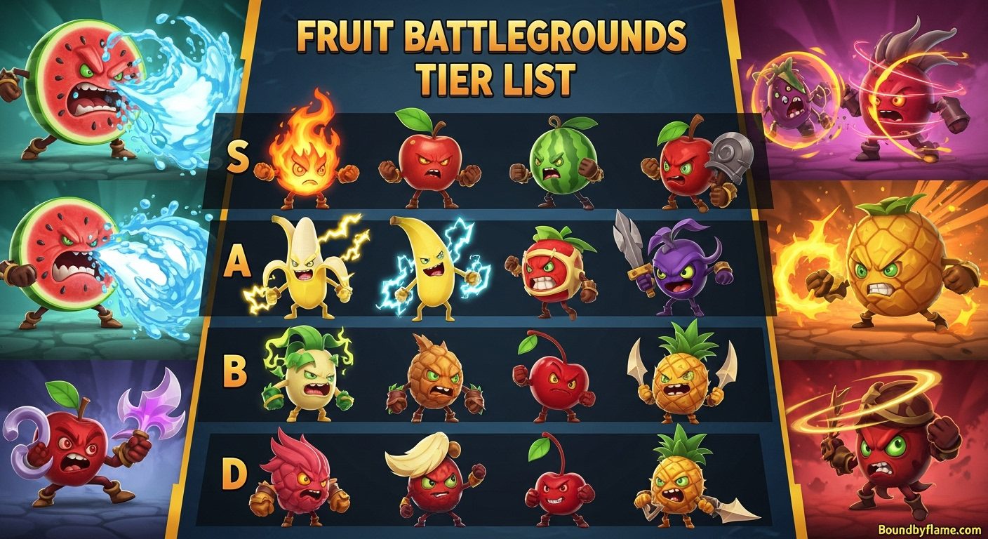 Fruit Battlegrounds Tier List