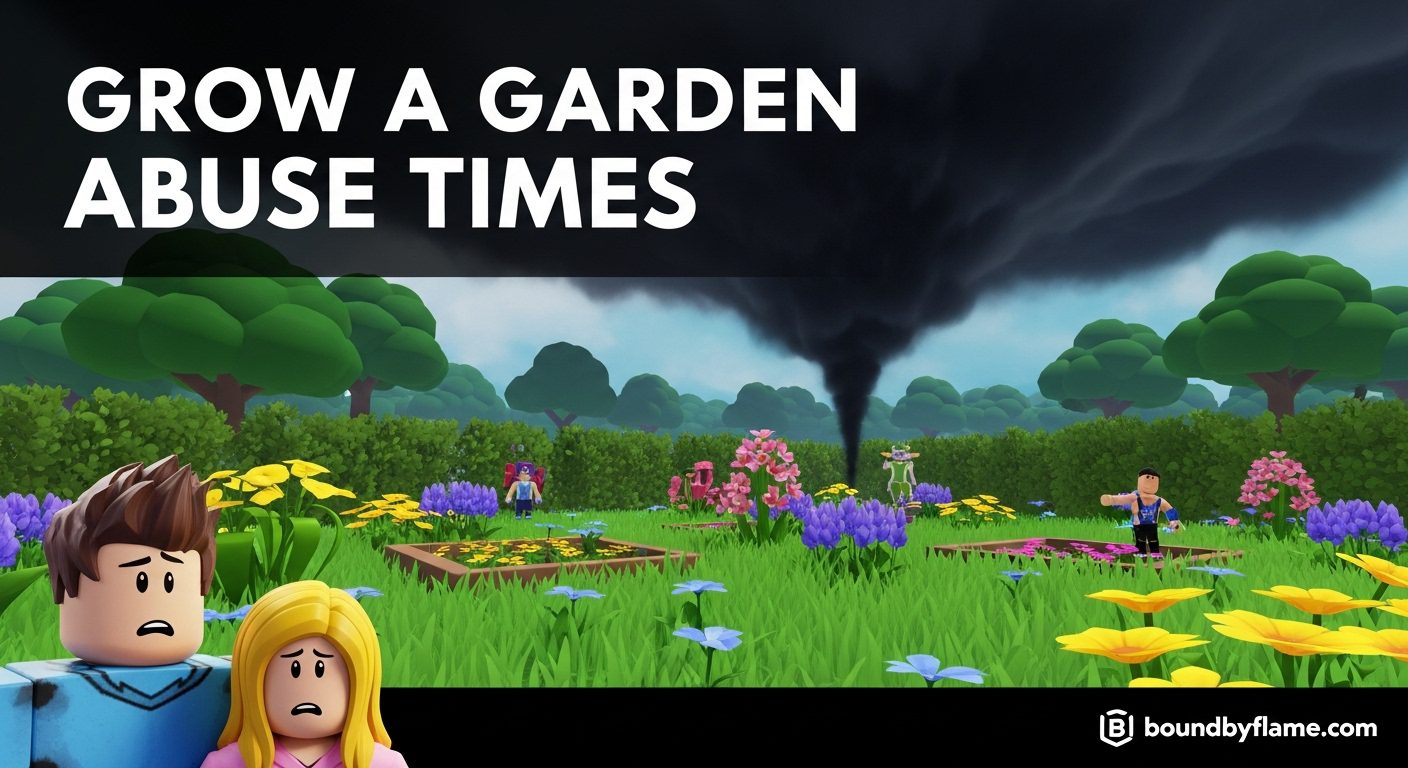 Grow a Garden Admin Abuse Times