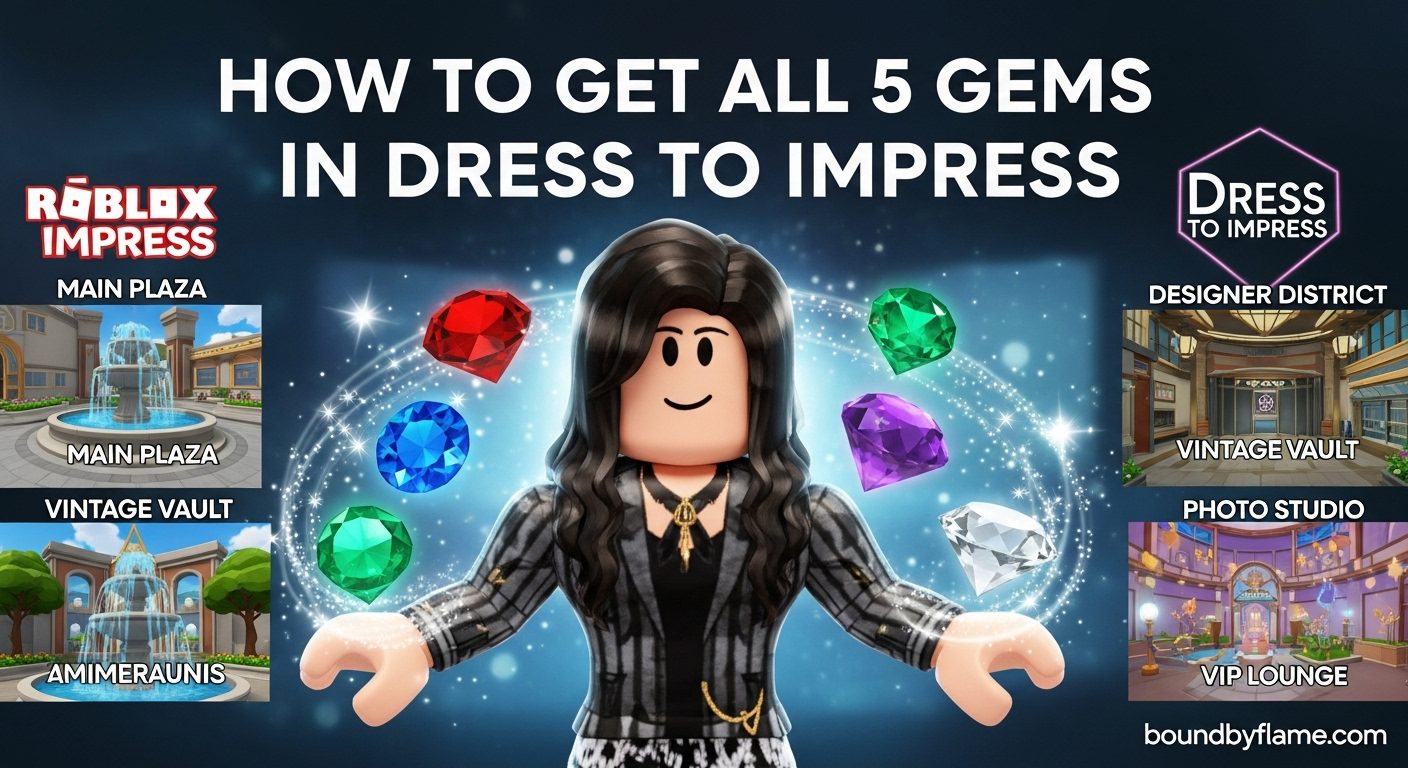 How to Get All 5 Gems in Dress to Impress