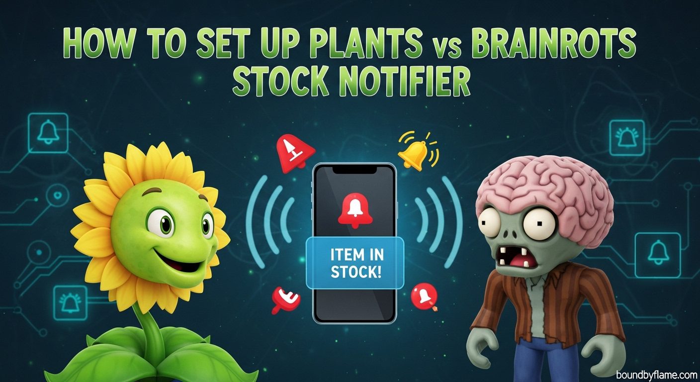 How to Set Up Plants vs Brainrots Stock Notifier