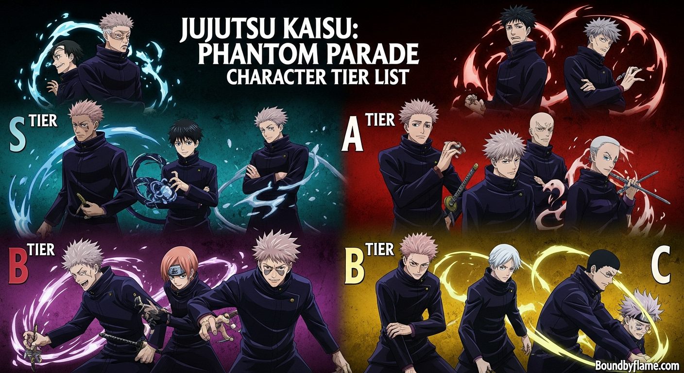 Jujutsu Kaisen Phantom Parade Character Tier List