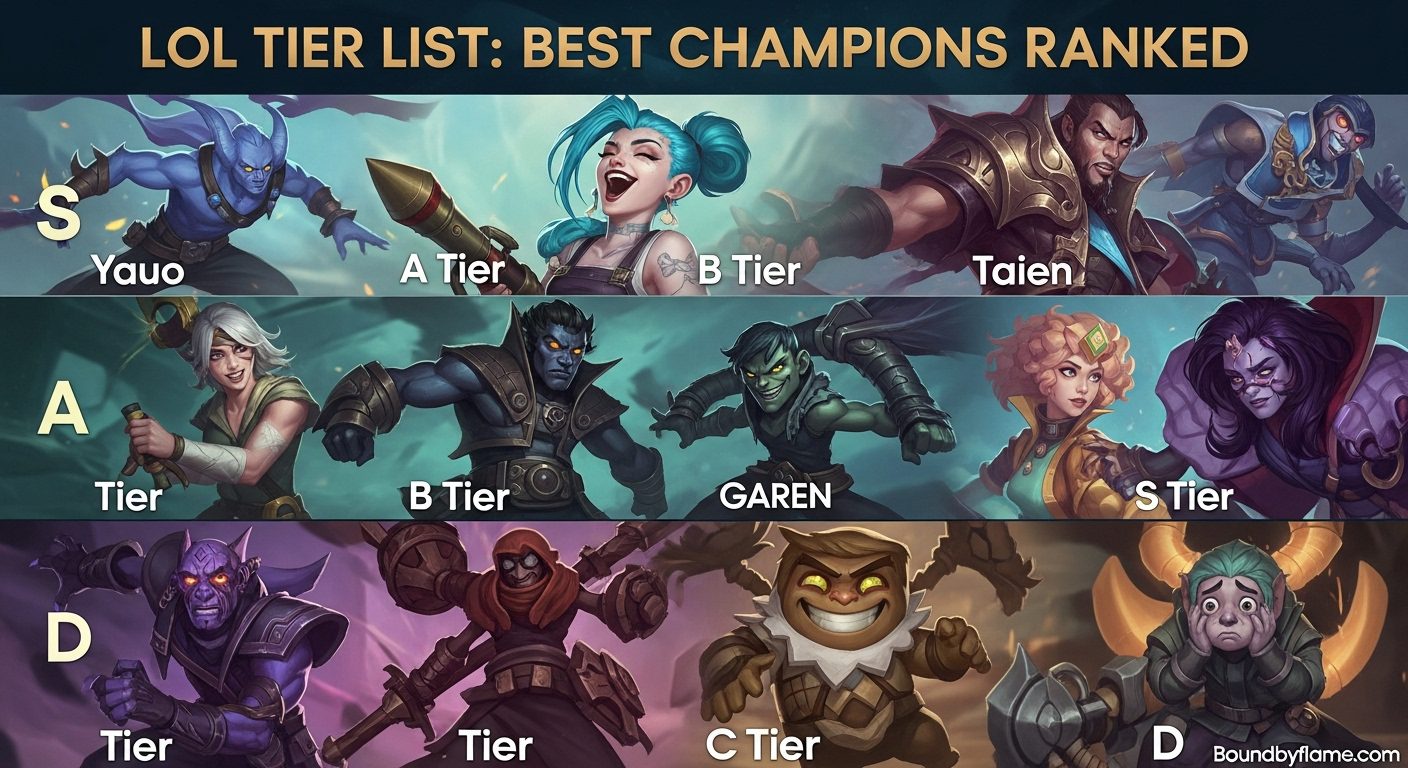 League of Legends Champions Tier List
