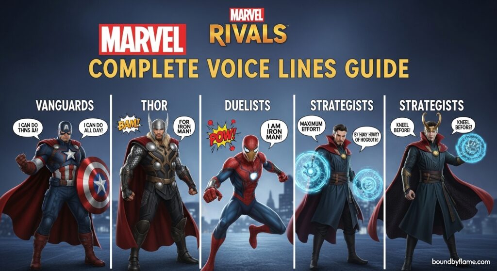 Marvel Rivals Complete Voice Lines Guide (March 2026)