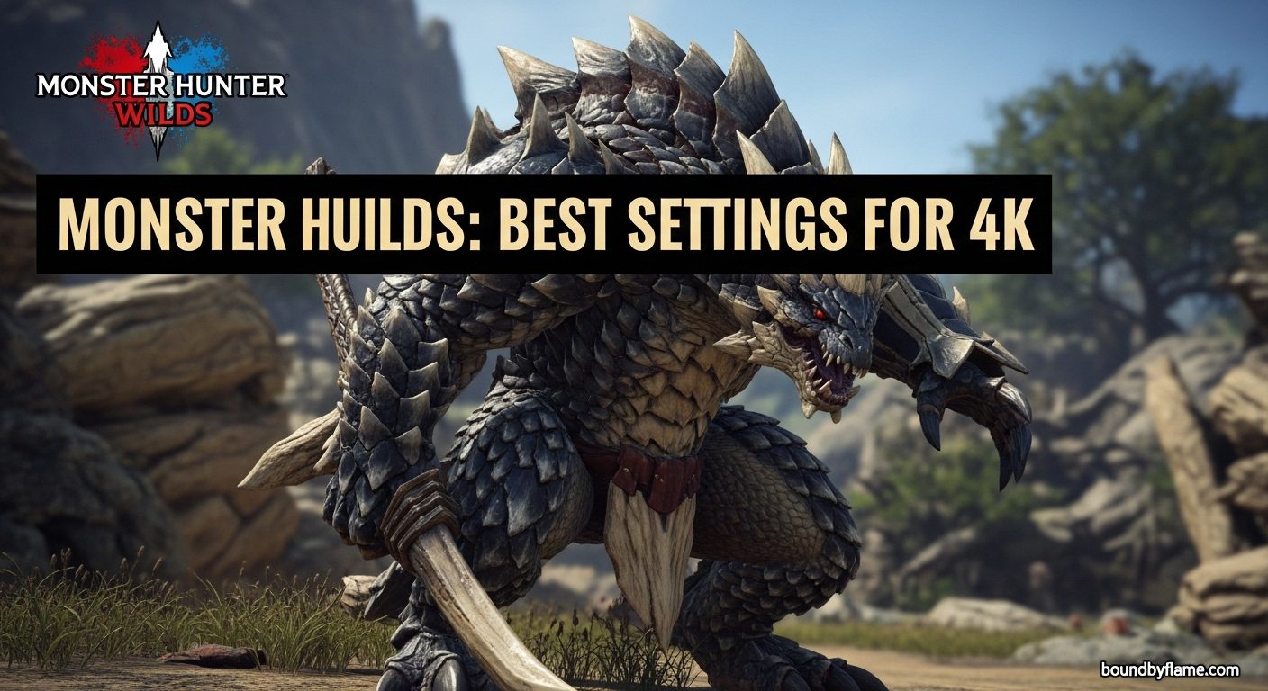 Monster Hunter Wilds Best Settings for 4k