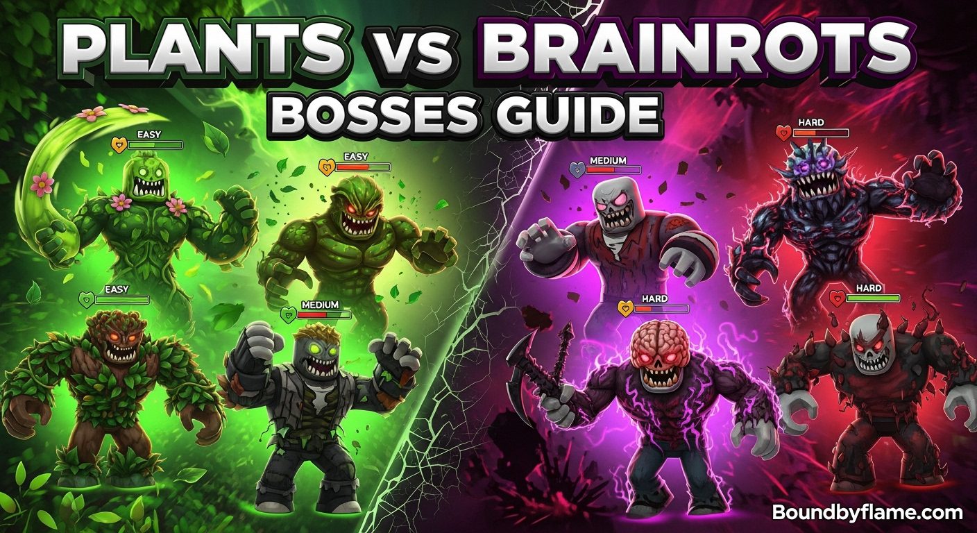 Plants vs Brainrots Bosses Guide