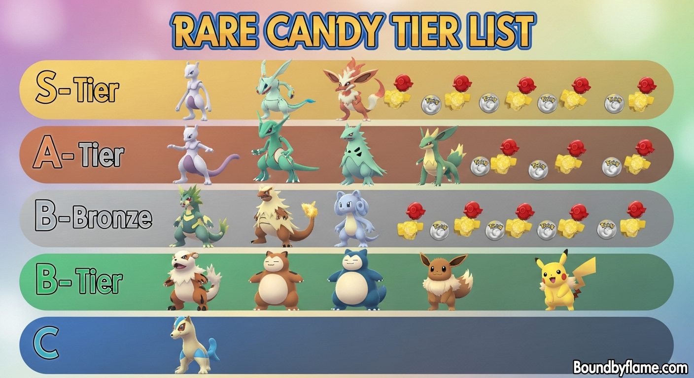 Pokemon Go Rare Candy Tier List