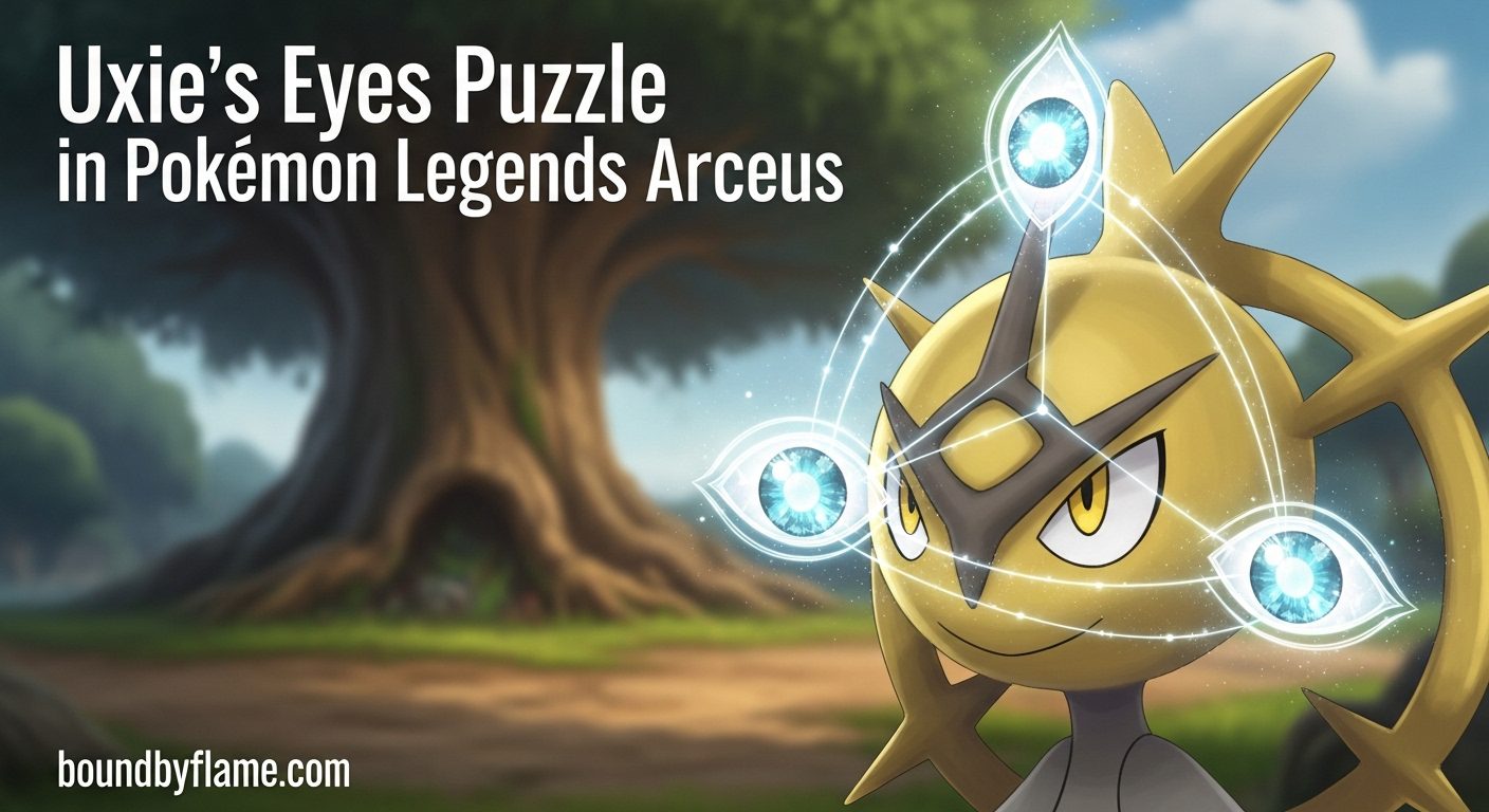 Uxie’s Eyes Puzzle in Pokemon Legends Arceus