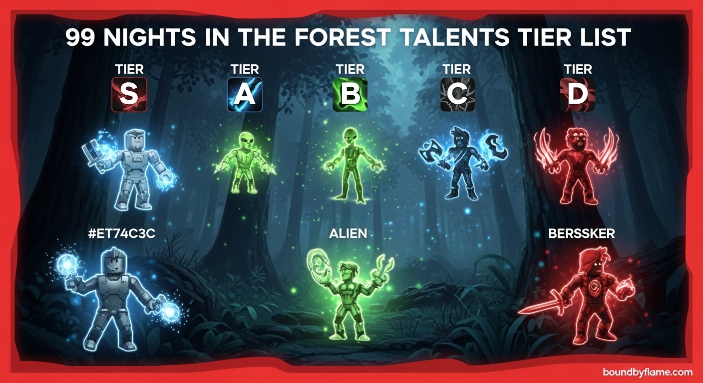 99 Nightsin the Forest Talents