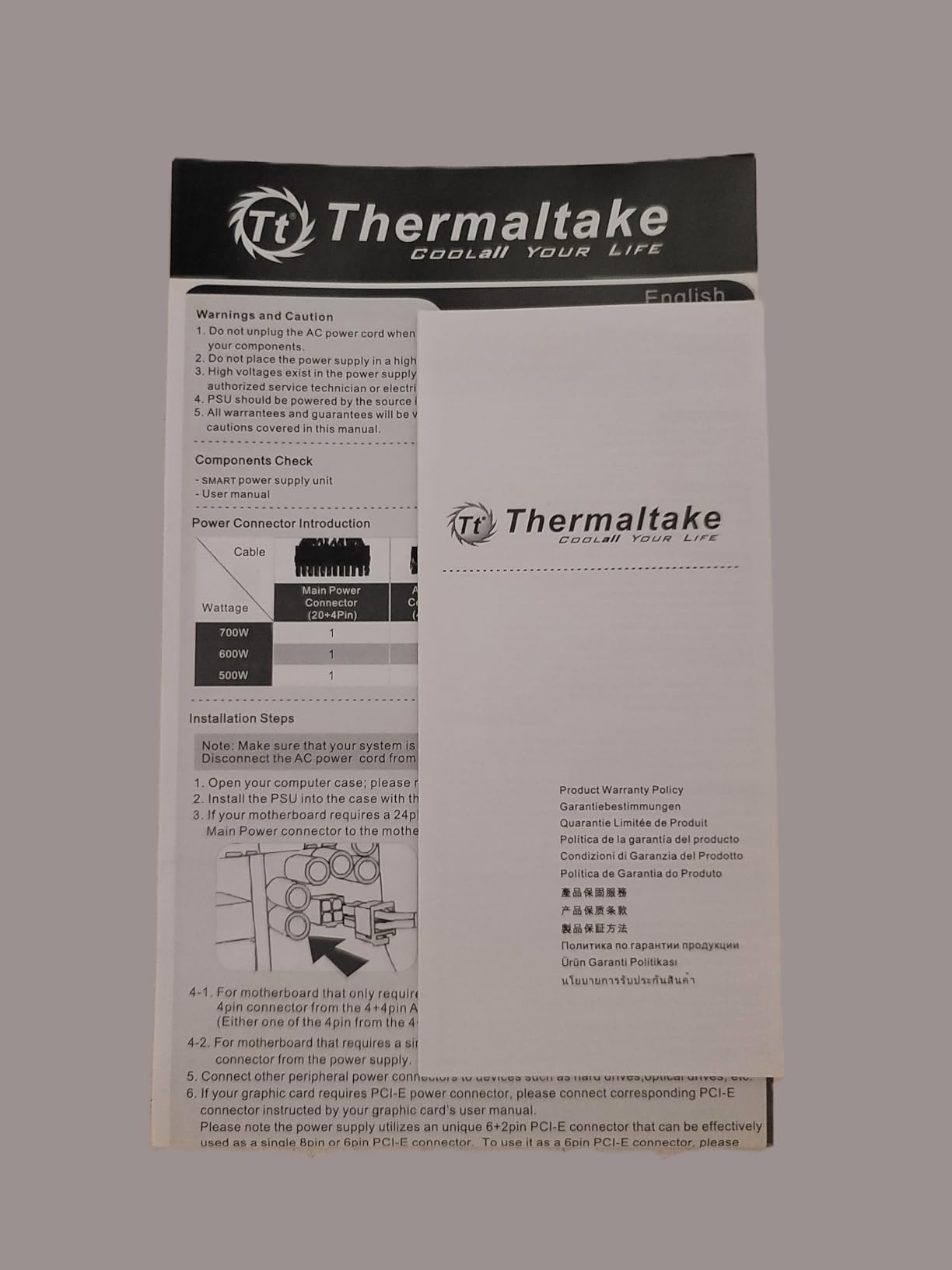 Thermaltake SMART 600W ATX 12V V2.3/EPS 12V 80 Plus Certified Active PFC Power Supply PS-SPD-0600NPCWUS-W Customer Review Thermaltake SMART 600W ATX 12V V2.3/EPS 12V 80 Plus Certified Active PFC Power Supply PS-SPD-0600NPCWUS-W - Customer Photo 2