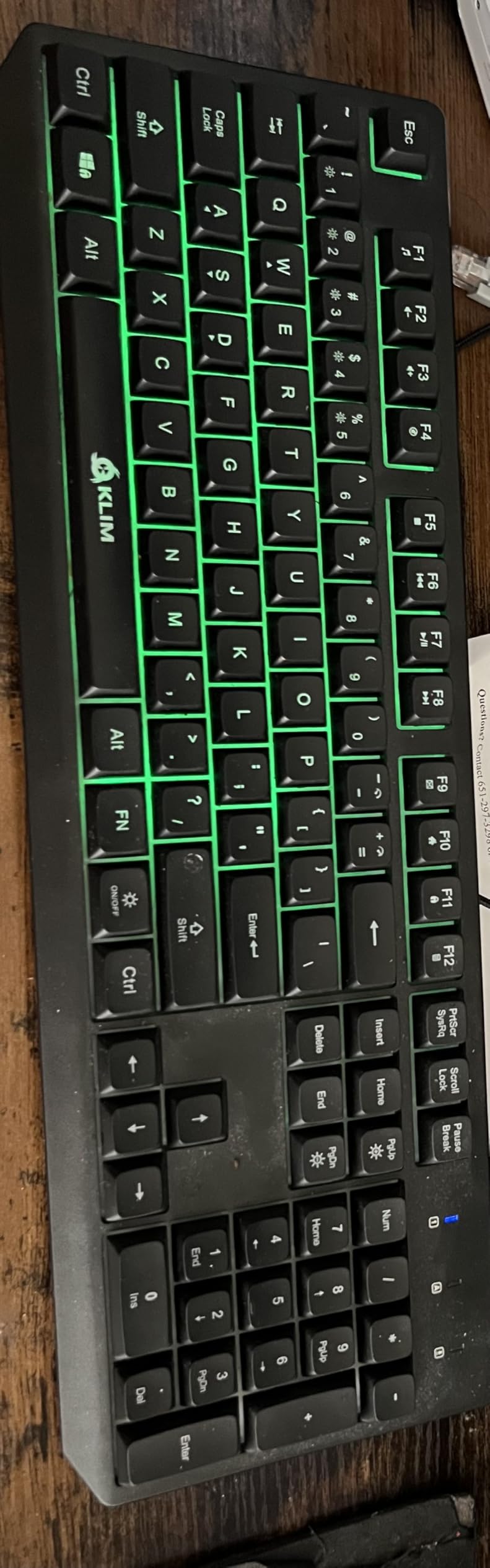 KLIM Chroma Wireless Keyboard – RGB Backlit Gaming, Rechargeable Battery, PC Keyboard, Durable & Water-Resistant, Compatible with PS4, PS5 & Mac - Black Customer Review KLIM Chroma Wireless Keyboard – RGB Backlit Gaming, Rechargeable Battery, PC Keyboard, Durable & Water-Resistant, Compatible with PS4, PS5 & Mac - Black - Customer Photo 4