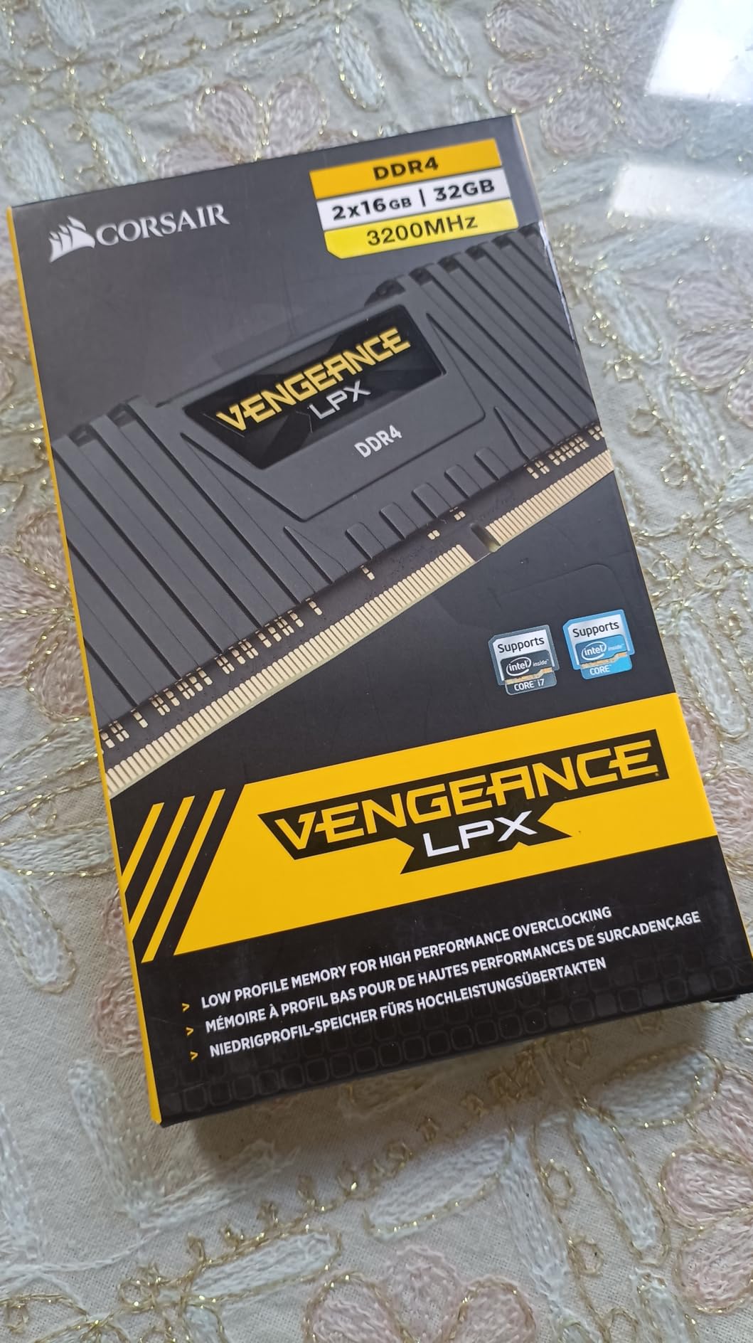 CORSAIR Vengeance LPX DDR4 RAM 32GB (2x16GB) 3200MHz CL16-20-20-38 1.35V Intel AMD Desktop Computer Memory - Black (CMK32GX4M2E3200C16) - Customer Photo 4