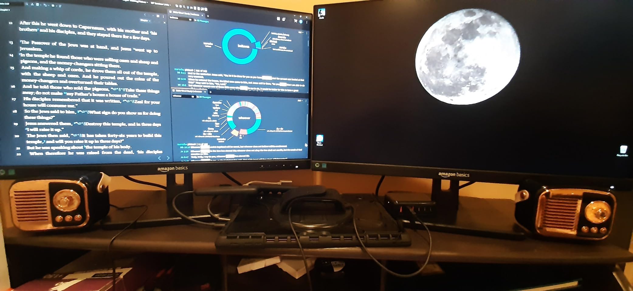 Amazon Basics 24-inch IPS Monitor 75 Hz Powered with AOC Technology FHD 1080P HDMI, Display Port and VGA Input VESA Compatible Built-in Speakers for Office and Home, Black Customer Review Amazon Basics 24-inch IPS Monitor 75 Hz Powered with AOC Technology FHD 1080P HDMI, Display Port and VGA Input VESA Compatible Built-in Speakers for Office and Home, Black - Customer Photo 3