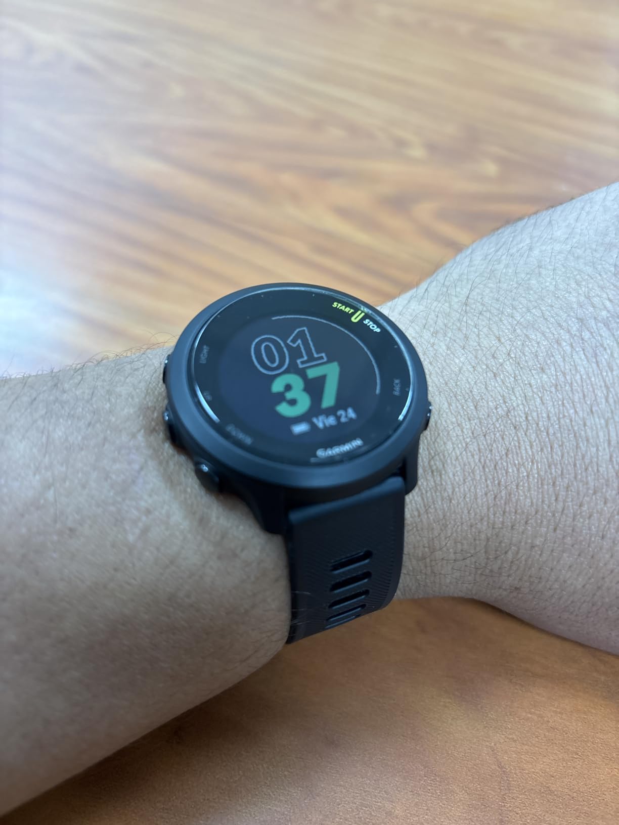 Forerunner 55, GPS Running Watch with Daily Suggested Workouts, Up to 2 Weeks of Battery Life, Black - 010-02562-00 Customer Review Forerunner 55, GPS Running Watch with Daily Suggested Workouts, Up to 2 Weeks of Battery Life, Black - 010-02562-00 - Customer Photo 4