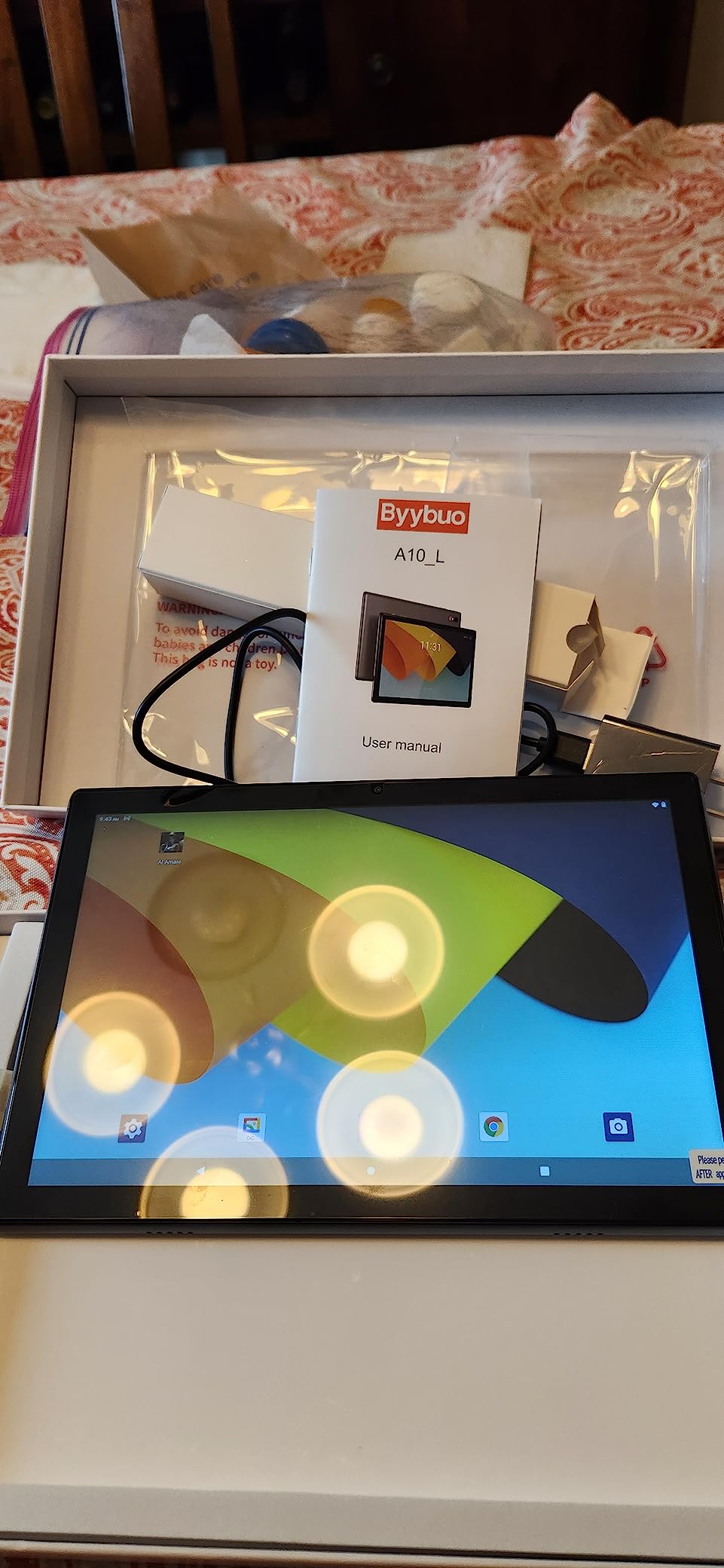 BYYBUO Tablet 10.1 inch Android 14 Tablets,6GB RAM+64GB ROM Quad-Core Processor 5000mAh Battery, 1280x800 IPS HD Touchscreen 5MP+8MP Camera, Bluetooth,WiFi (Grey) Customer Review BYYBUO Tablet 10.1 inch Android 14 Tablets,6GB RAM+64GB ROM Quad-Core Processor 5000mAh Battery, 1280x800 IPS HD Touchscreen 5MP+8MP Camera, Bluetooth,WiFi (Grey) - Customer Photo 5