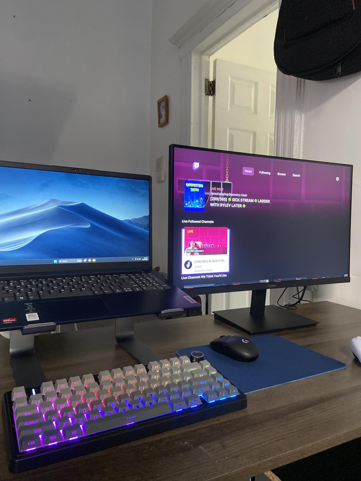 KOORUI 24-inch Computer Monitor Full HD 1920 x 1080p 100Hz VA Display 3000:1 Contrast Ratio with HDMI VGA, Three-Sided Slim Bezels, 100 x 100 mm VESA Mountable, Ergonomic Tilt, Black Customer Review KOORUI 24-inch Computer Monitor Full HD 1920 x 1080p 100Hz VA Display 3000:1 Contrast Ratio with HDMI VGA, Three-Sided Slim Bezels, 100 x 100 mm VESA Mountable, Ergonomic Tilt, Black - Customer Photo 2