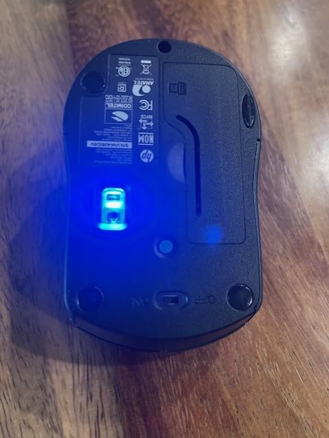 HP X3000 G3 Wireless Mouse - Black, 15-Month Battery, Side Grips for Control, Travel-Friendly, Blue LED, Powerful 1600 DPI Optical Sensor, Compatible with Wins PC/Laptop, Mac, Chromebook (683N7AA) Customer Review HP X3000 G3 Wireless Mouse - Black, 15-Month Battery, Side Grips for Control, Travel-Friendly, Blue LED, Powerful 1600 DPI Optical Sensor, Compatible with Wins PC/Laptop, Mac, Chromebook (683N7AA) - Customer Photo 2