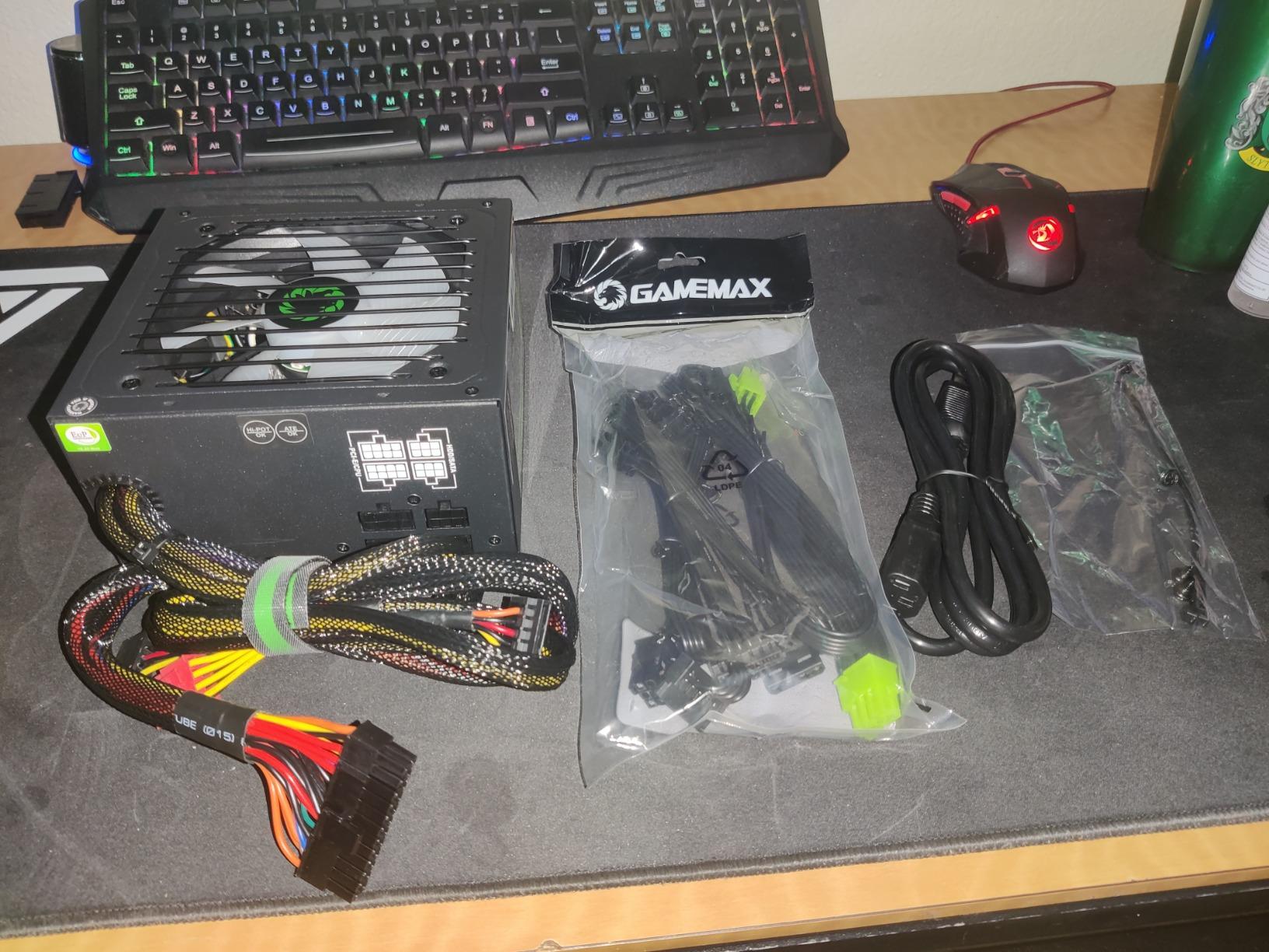 GAMEMAX 850W 80 Plus Gold Power Supply, ATX 3.0 & PCIE 5.0 Ready, 100% Japanese Capacitors, Fully Modular, ARGB SYNC, RGB-850 SE Customer Review GAMEMAX 850W 80 Plus Gold Power Supply, ATX 3.0 & PCIE 5.0 Ready, 100% Japanese Capacitors, Fully Modular, ARGB SYNC, RGB-850 SE - Customer Photo 4