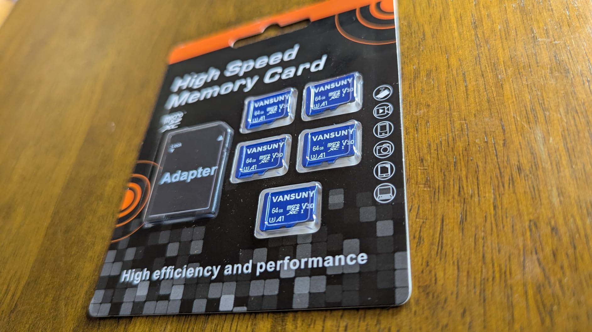 Vansuny Micro SD Card 128GB microSDXC Memory Card with SD Adapter A1 App Performance V30 4K Video Recording C10 U3 Micro SD for Phone, Security Camera, Dash Cam, Action Camera - Customer Photo 2