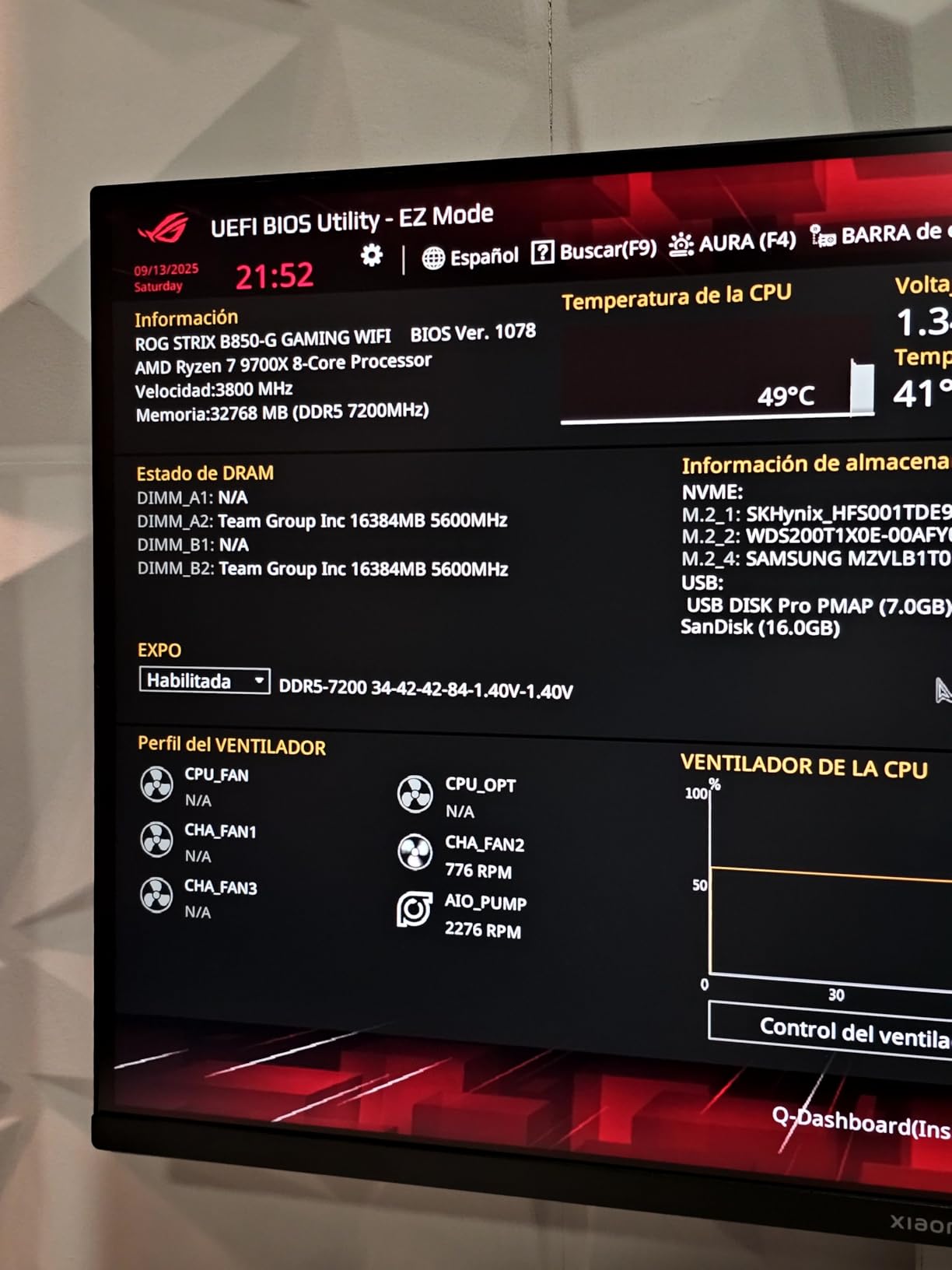 ASUS ROG Strix B650-A Gaming WiFi AMD B650 AM5 Ryzen Desktop 9000 8000 & 7000 ATX motherboard, 12 + 2 power stages, DDR5, 3x M.2 slot, PCIe 4.0, 2.5G LAN, WiFi 6E, USB 3.2 Gen 2x2 Type-C, Aura Sync customer photo 2