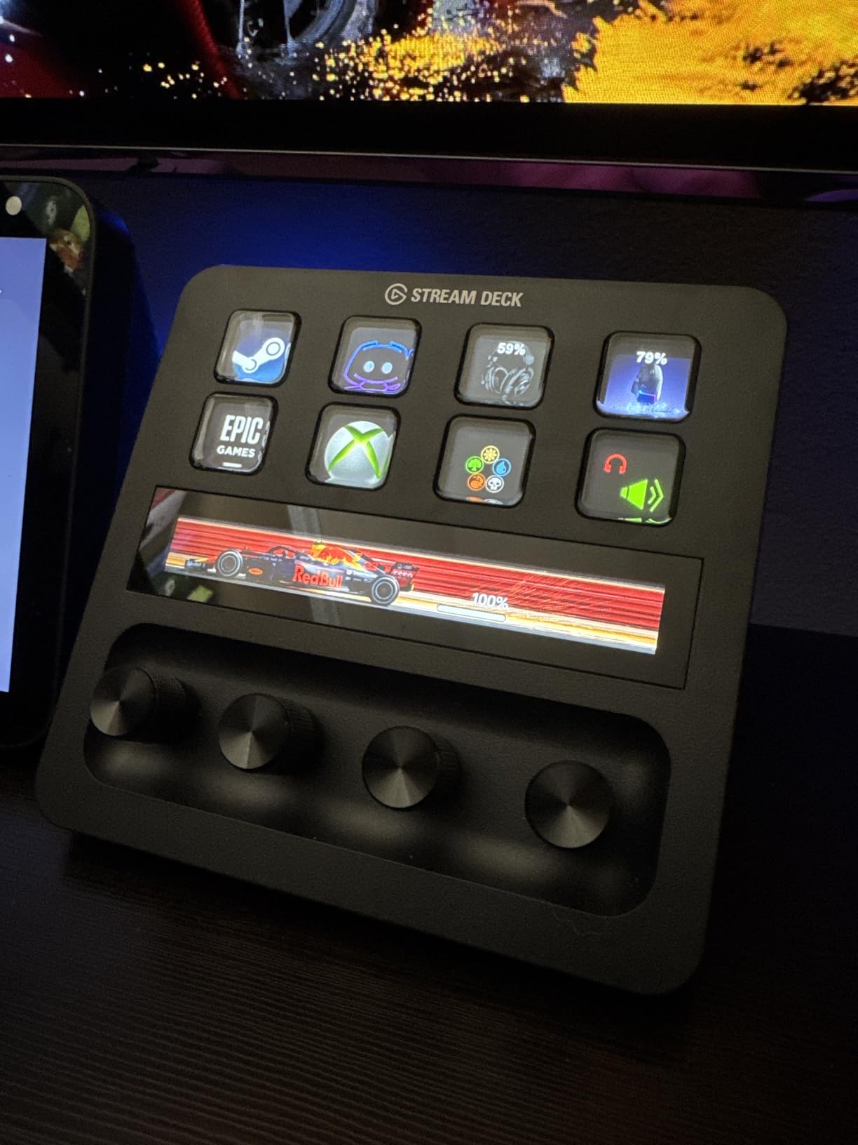 Elgato Stream Deck +, Audio Mixer, Production Console and Studio Controller for Content Creators, Streaming, Gaming, with customizable touch strip dials and LCD keys, works with Mac and PC - Customer Photo 2