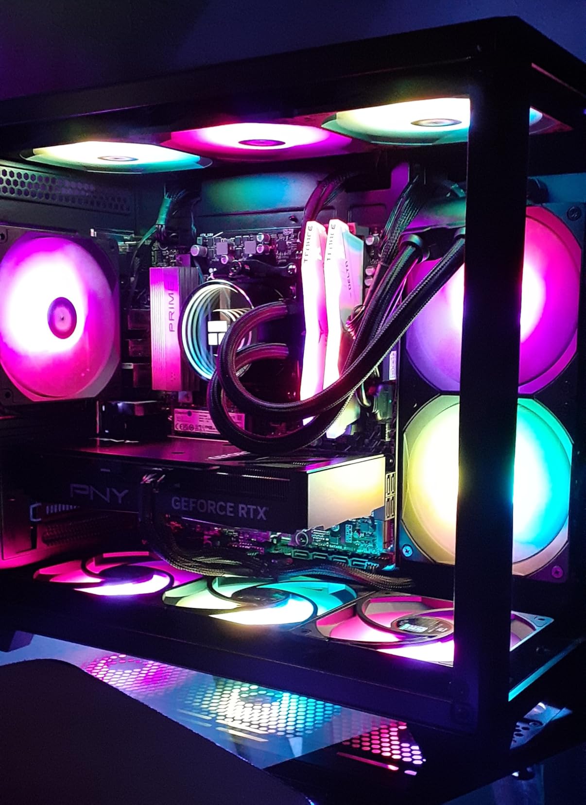 Thermalright TL-C12C-S X3 CPU Fan 120mm ARGB Case Cooler Fan, 4pin PWM Silent Computer with S-FDB Bearing Included, up to 1550RPM Cooling Fan(3 Quantities) Customer Review Thermalright TL-C12C-S X3 CPU Fan 120mm ARGB Case Cooler Fan, 4pin PWM Silent Computer with S-FDB Bearing Included, up to 1550RPM Cooling Fan(3 Quantities) - Customer Photo 2