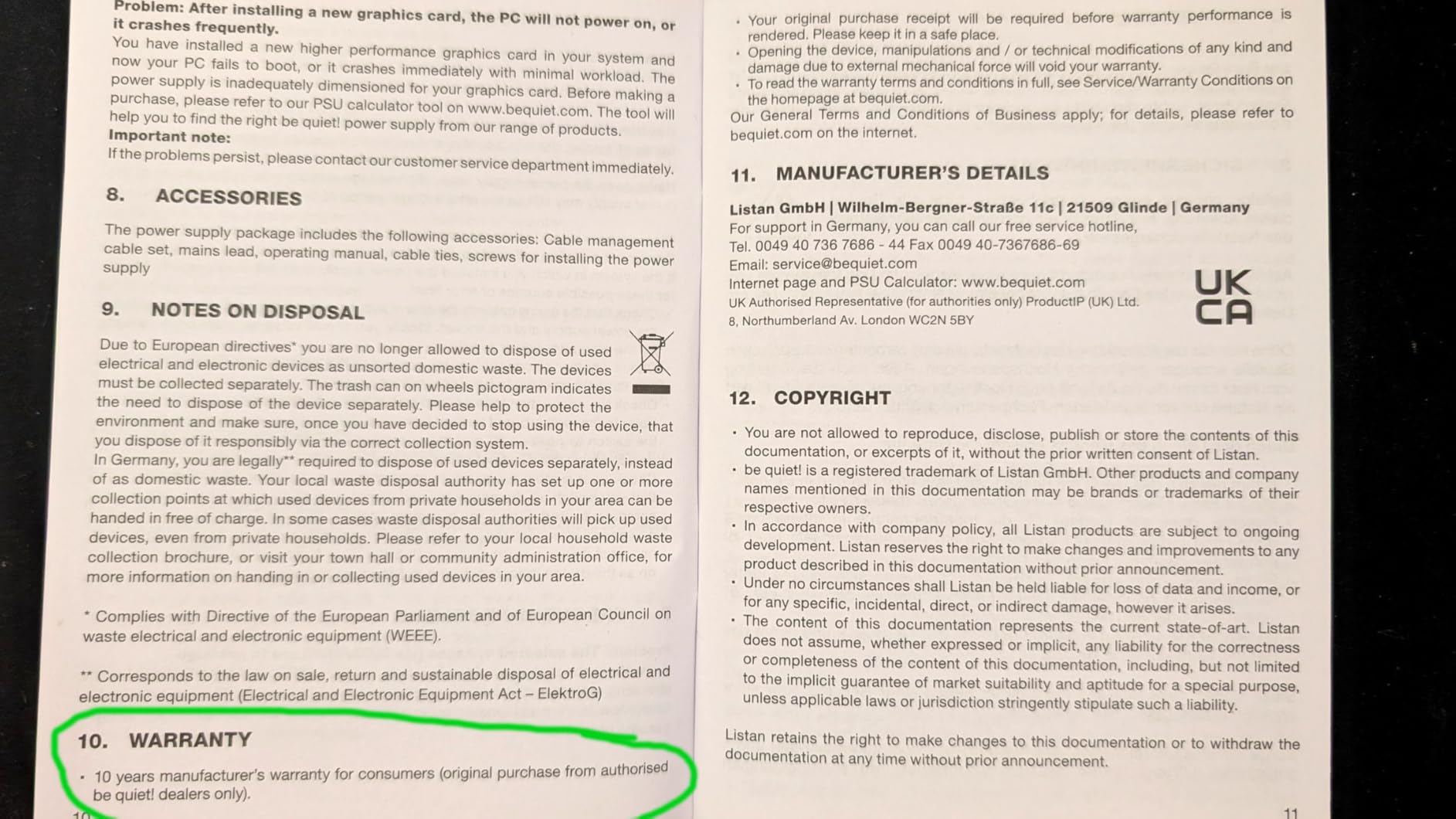 be quiet! Pure Power 12 M 850W Modular Power Supply | 80 Plus® Gold | ATX 3.1 | PCIe 5.0 GPUs and 6+2 pin connectors | 12VHPWR Cable Included | Silent 120mm be quiet! Fan - BN505 I 10 Year Warranty Customer Review be quiet! Pure Power 12 M 850W Modular Power Supply | 80 Plus® Gold | ATX 3.1 | PCIe 5.0 GPUs and 6+2 pin connectors | 12VHPWR Cable Included | Silent 120mm be quiet! Fan - BN505 I 10 Year Warranty - Customer Photo 1