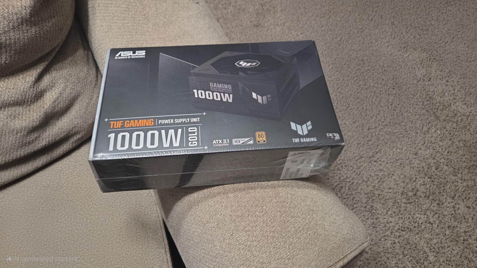 ASUS TUF Gaming 850W Gold (850 Watt, ATX 3.0 Compatible, Fully Modular Power Supply, 80+ Gold, Military-Grade Components, Dual Ball Bearing, Axial-tech Fan, PCB Coating, 10 Year Warranty) Customer Review ASUS TUF Gaming 850W Gold (850 Watt, ATX 3.0 Compatible, Fully Modular Power Supply, 80+ Gold, Military-Grade Components, Dual Ball Bearing, Axial-tech Fan, PCB Coating, 10 Year Warranty) - Customer Photo 1