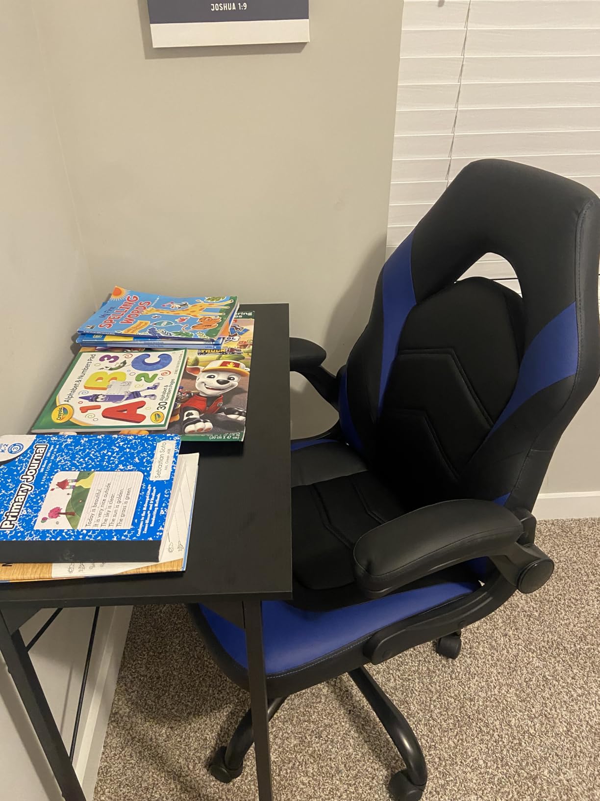 Sweetcrispy Computer Gaming Desk Chair - Ergonomic Office Executive Adjustable Swivel Task PU Leather Racing Chair with Flip-up Armrest for Adults, Kids, Men, Girls, Gamer, Black Red - Customer Photo 2