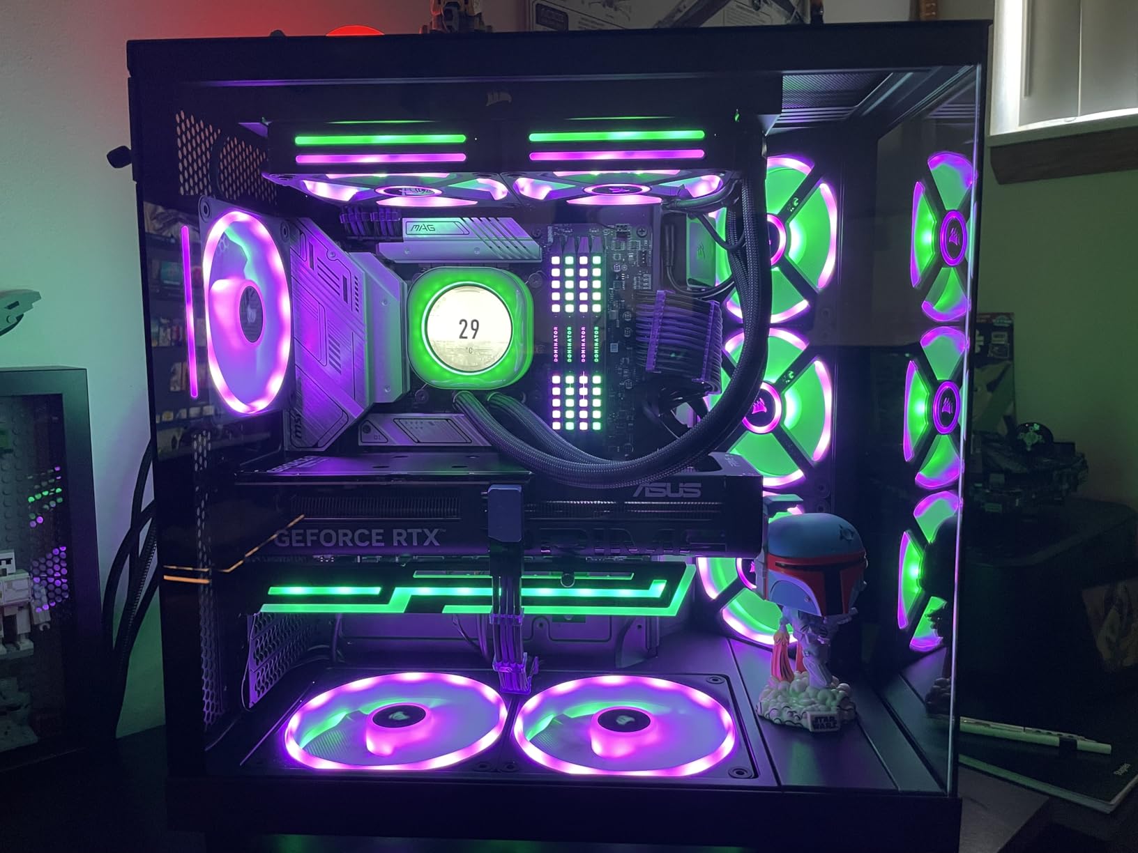 NZXT H6 Flow | CC-H61FW-01 | Compact Dual-Chamber Mid-Tower Airflow Case | Panoramic Glass Panels | High-Performance Airflow Panels | Includes 3 x 120mm Fans | Cable Management | White Customer Review NZXT H6 Flow | CC-H61FW-01 | Compact Dual-Chamber Mid-Tower Airflow Case | Panoramic Glass Panels | High-Performance Airflow Panels | Includes 3 x 120mm Fans | Cable Management | White - Customer Photo 1