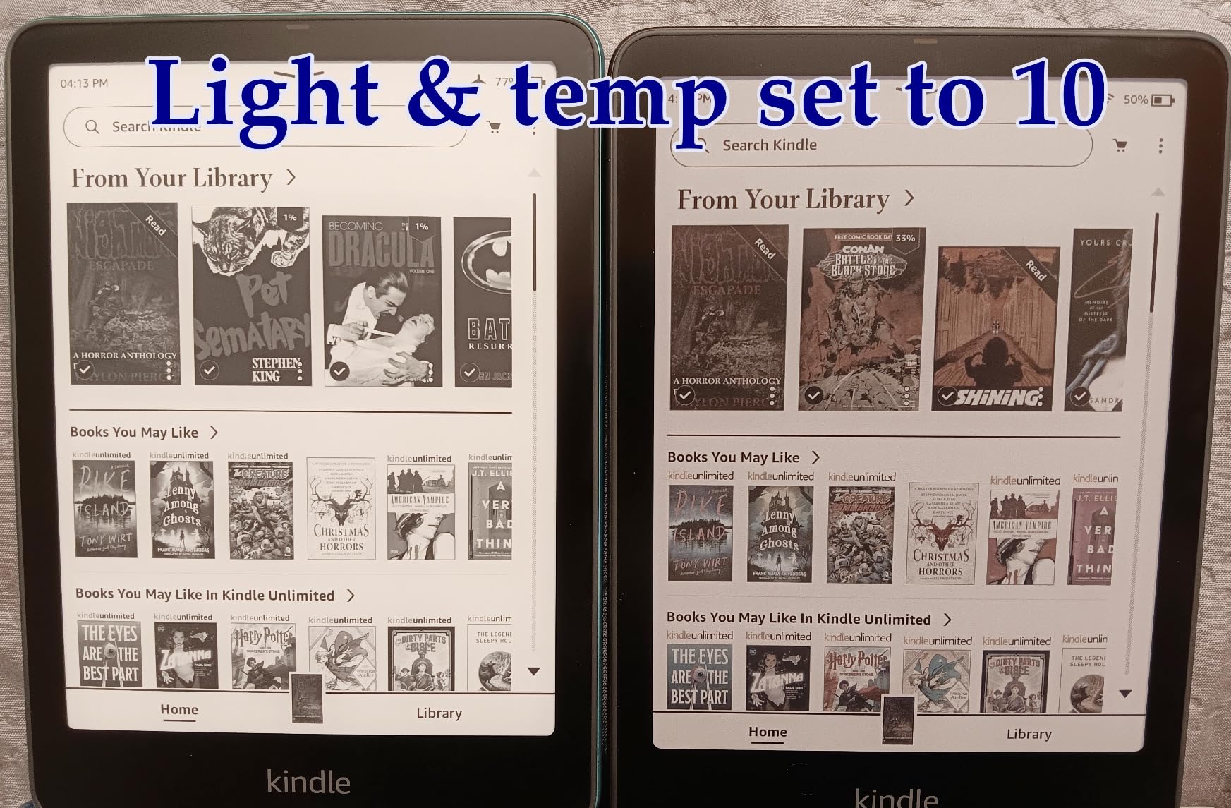 Amazon Kindle Colorsoft Signature Edition 32GB (newest model) – With color display, auto-adjusting front light, wireless charging, and long battery life - Metallic Black Customer Review Amazon Kindle Colorsoft Signature Edition 32GB (newest model) – With color display, auto-adjusting front light, wireless charging, and long battery life - Metallic Black - Customer Photo 4