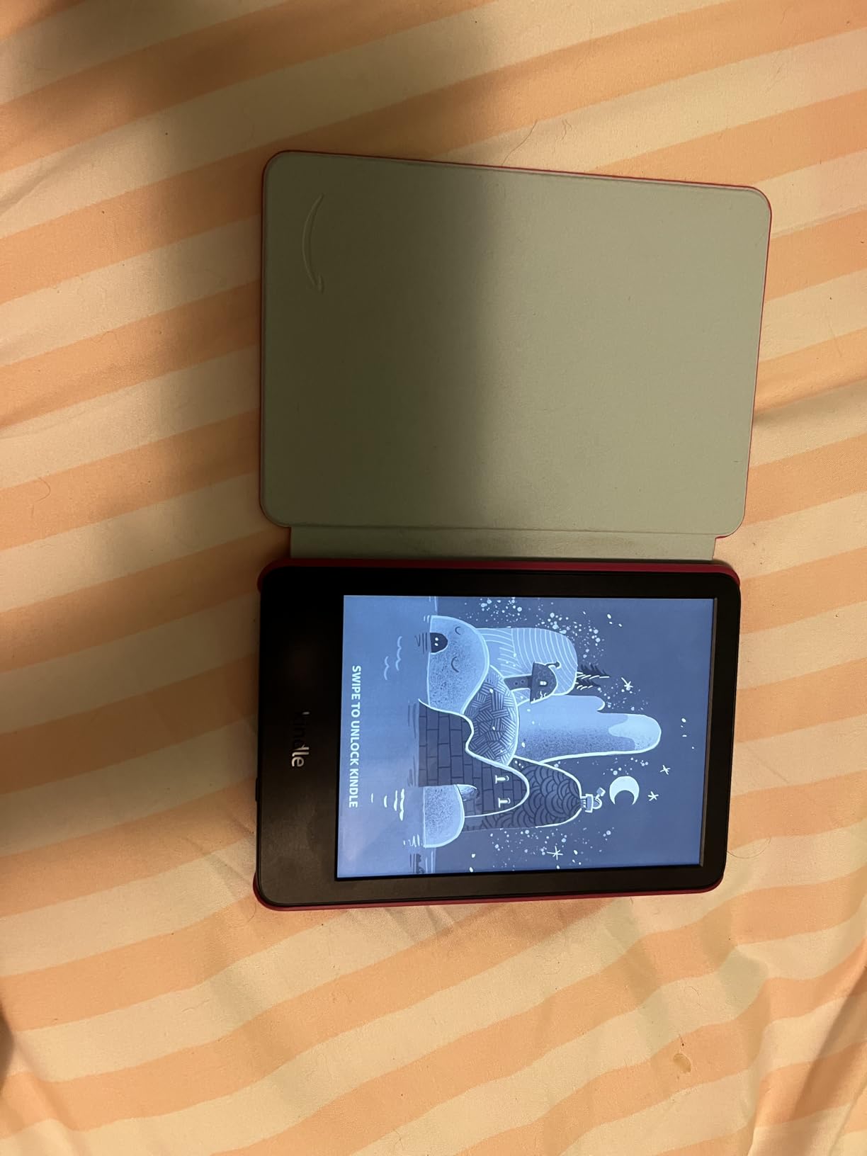 Amazon Kindle Kids 16GB (newest model) - If it breaks, we will replace it, includes ad-free books and cover, with glare-free display, faster page turns - Space Whale Customer Review Amazon Kindle Kids 16GB (newest model) - If it breaks, we will replace it, includes ad-free books and cover, with glare-free display, faster page turns - Space Whale - Customer Photo 1