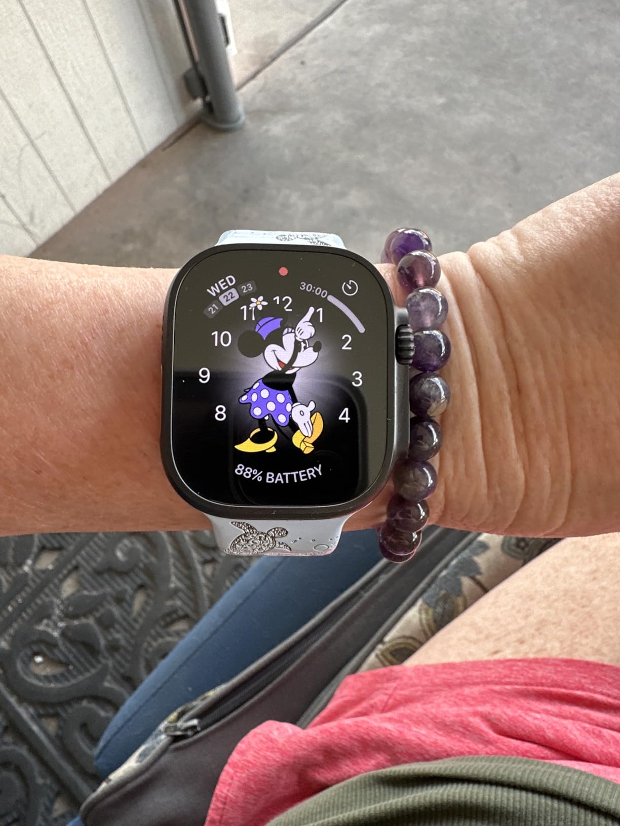 Apple Watch Ultra 2 [GPS + Cellular 49mm] Smartwatch with Rugged Titanium Case & Blue Alpine Loop Small. Fitness Tracker, Precision GPS, Action Button, Extra-Long Battery Life - Customer Photo 1