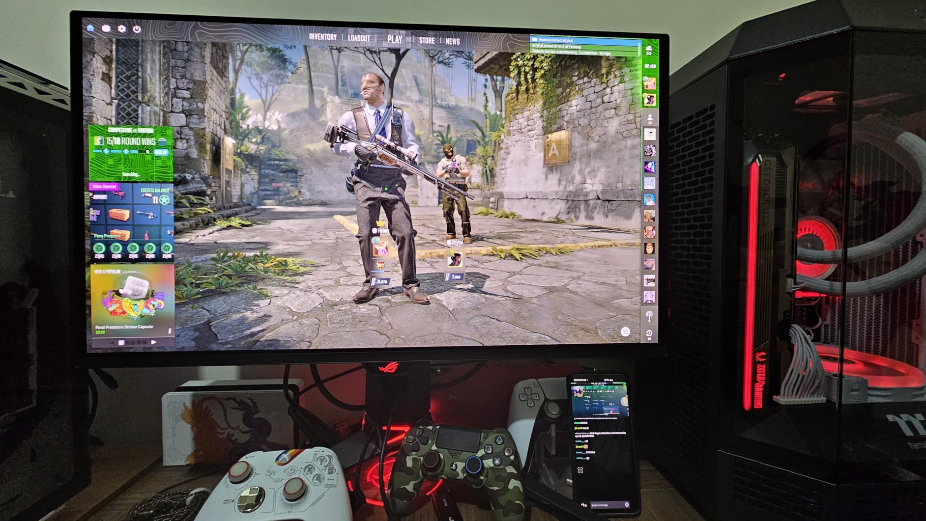 ASUS ROG Swift 32 4K OLED Gaming Monitor (PG32UCDM) - UHD (3840 x 2160), QD-OLED, 240Hz, 0.03ms, G-SYNC Compatible, Custom Heatsink, Graphene Film, 99% DCI-P3, True 10-bit, 90W USB-C customer photo 2