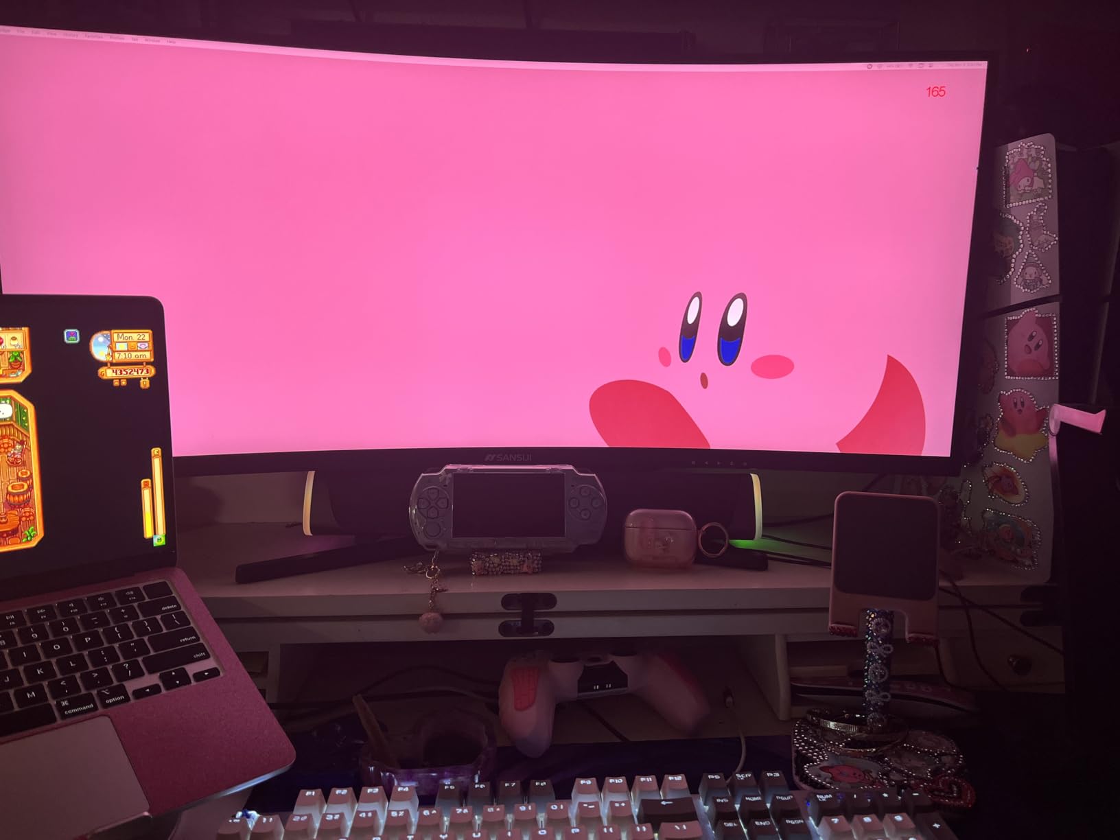 SANSUI 34-Inch Curved Gaming Monitor UWQHD 3440 x 1440 Up to 165Hz Curved 1500R - PIP/PBP, 1ms(MPRT), HDR, 300nits, sRGB 125%, DCI-P3 95%, FreeSync, HDMIx2, DP1.4 customer photo 2