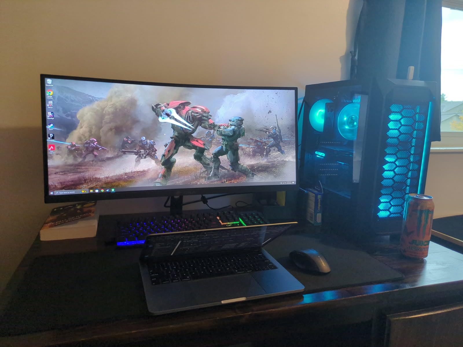 CRUA 30Inch Ultrawide Curved Monitor, 21:9 WFHD(2560x1080P) VA Computer Monitor, 120% sRGB 100HZ 1500R PC Monitors Support FreeSync, Wall-Mounted, with HDMI/DP Display Port-Black Customer Review CRUA 30Inch Ultrawide Curved Monitor, 21:9 WFHD(2560x1080P) VA Computer Monitor, 120% sRGB 100HZ 1500R PC Monitors Support FreeSync, Wall-Mounted, with HDMI/DP Display Port-Black - Customer Photo 1