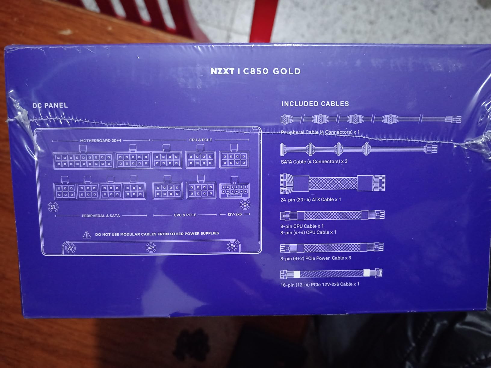 NZXT C850 Gold ATX 3.1 - Fully Modular Low-Noise PC Gaming Power Supply - 850 Watts - 80 Plus Gold - 12V-2x6 Connector - Zero Fan Mode - 100% Japanese Capacitors - Black Customer Review NZXT C850 Gold ATX 3.1 - Fully Modular Low-Noise PC Gaming Power Supply - 850 Watts - 80 Plus Gold - 12V-2x6 Connector - Zero Fan Mode - 100% Japanese Capacitors - Black - Customer Photo 2