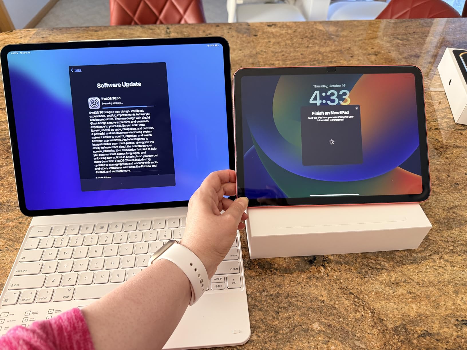 Apple iPad Pro 13-Inch (M4): Built for Apple Intelligence, Ultra Retina XDR Display, 512GB, 12MP Front/Back Camera, LiDAR Scanner, Wi-Fi 6E + 5G Cellular, All-Day Battery Life — Space Black Customer Review Apple iPad Pro 13-Inch (M4): Built for Apple Intelligence, Ultra Retina XDR Display, 512GB, 12MP Front/Back Camera, LiDAR Scanner, Wi-Fi 6E + 5G Cellular, All-Day Battery Life — Space Black - Customer Photo 1