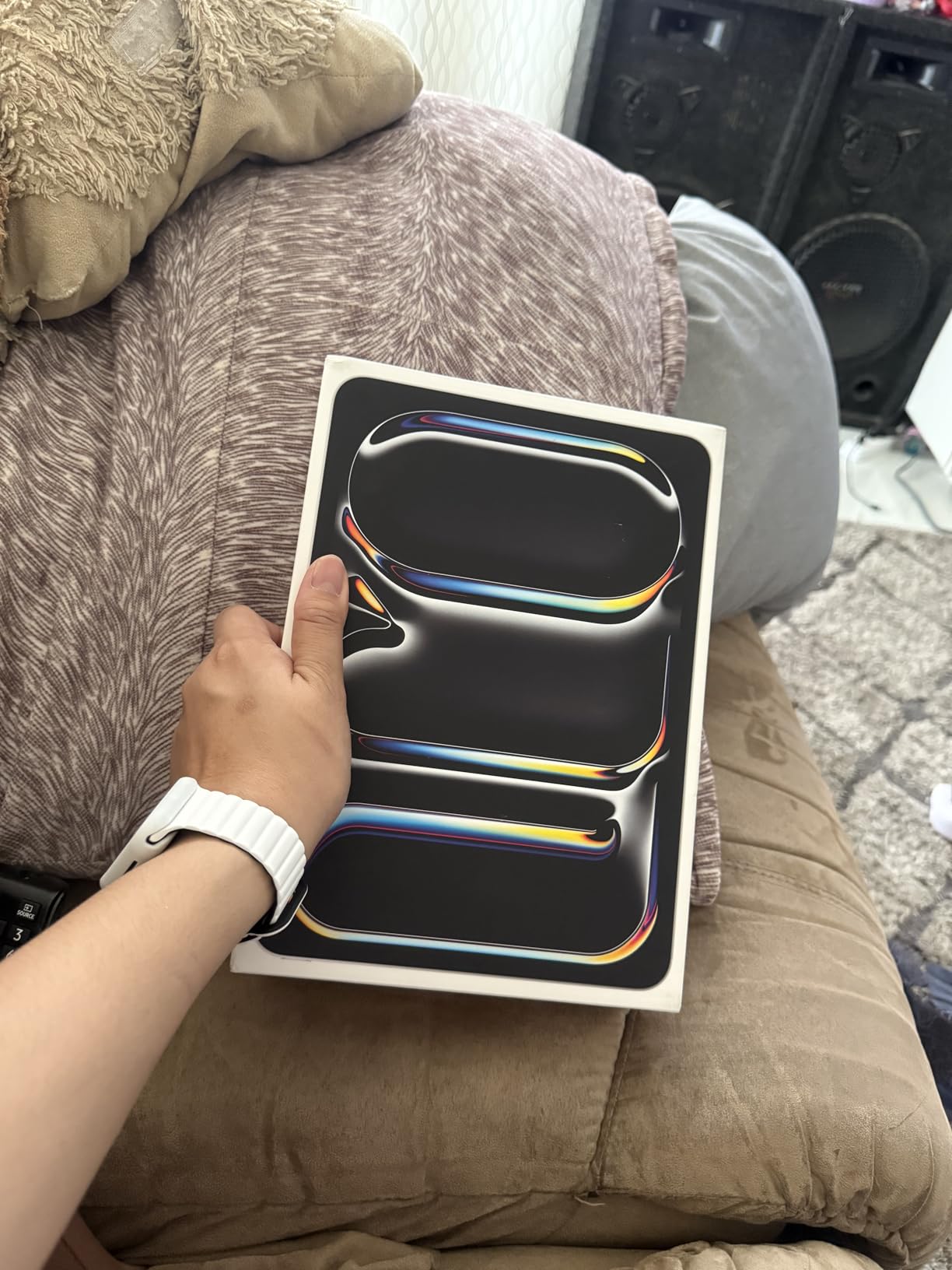 Apple iPad Pro 11-Inch (M4): Built for Apple Intelligence, Ultra Retina XDR Display, 256GB, 12MP Front/Back Camera, LiDAR Scanner, Wi-Fi 6E + 5G Cellular, Face ID, All-Day Battery Life — Silver Customer Review Apple iPad Pro 11-Inch (M4): Built for Apple Intelligence, Ultra Retina XDR Display, 256GB, 12MP Front/Back Camera, LiDAR Scanner, Wi-Fi 6E + 5G Cellular, Face ID, All-Day Battery Life — Silver - Customer Photo 3