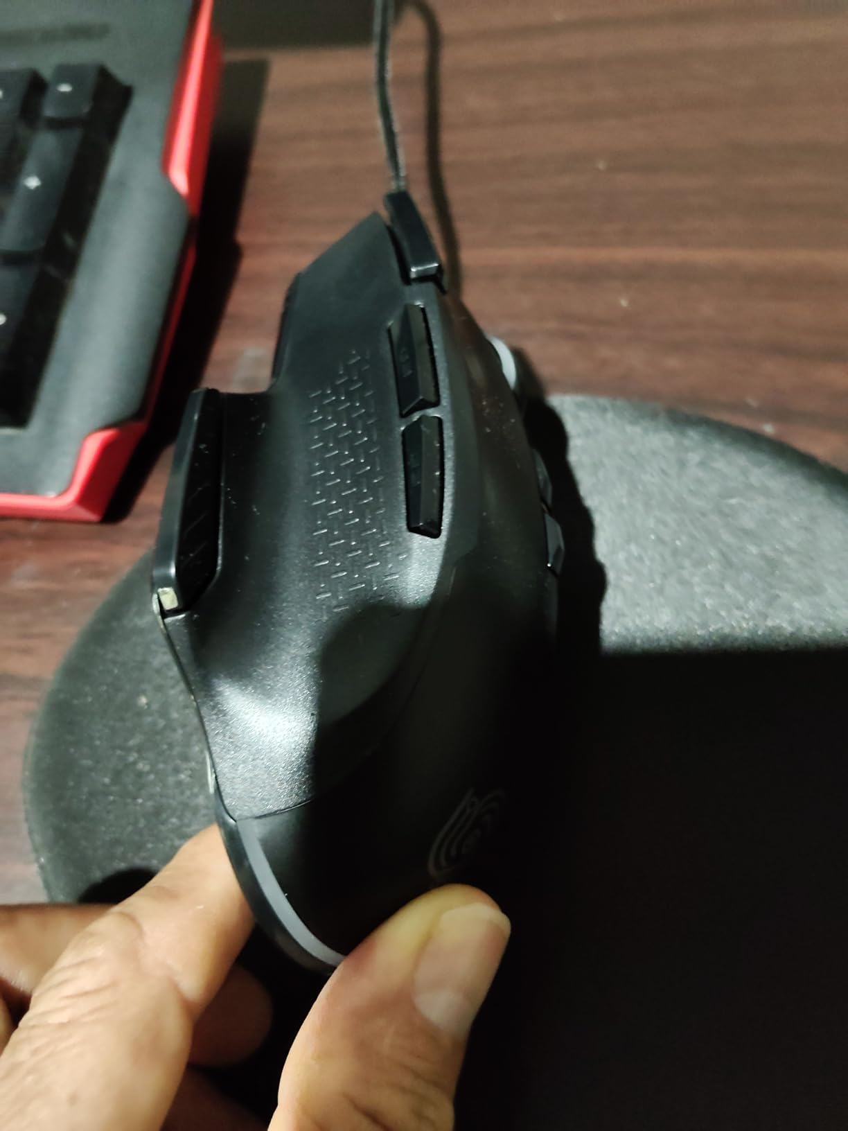 Wired Mouse for Gaming, RGB Lighting, Claw Grip Design, Adjustable DPI, Rapid Trigger & Sniper Buttons, Computer/Laptop – Black - Customer Photo 2