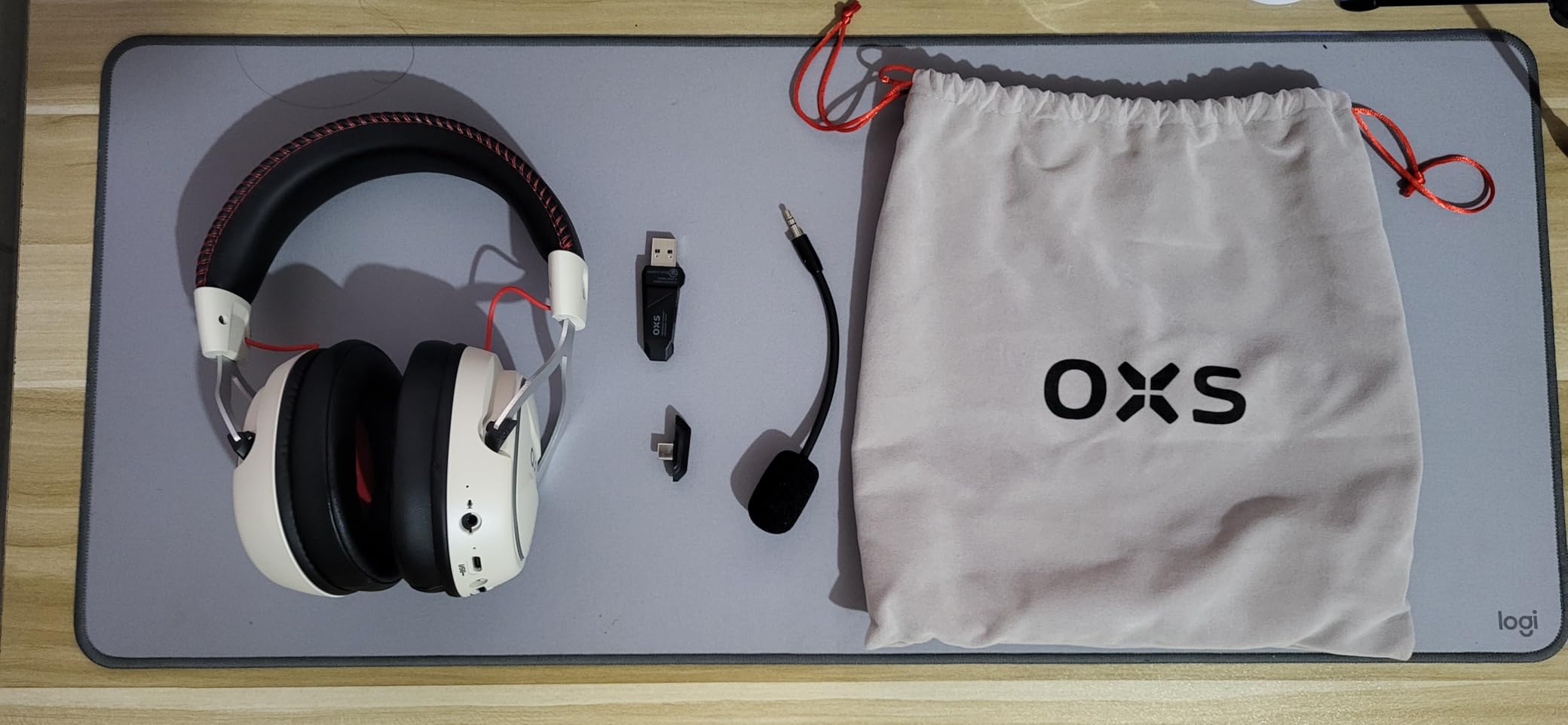 OXS Storm G2 Wireless Gaming Headsets, 7.1 Virtual Surround Sound, 3 EQ Modes, 2.4G Low Latency, 50mm Driver, 40H Playtime, RGB Light, Bluetooth 5.3, Compatible with PC, Console, Mobile, Black - Customer Photo 1