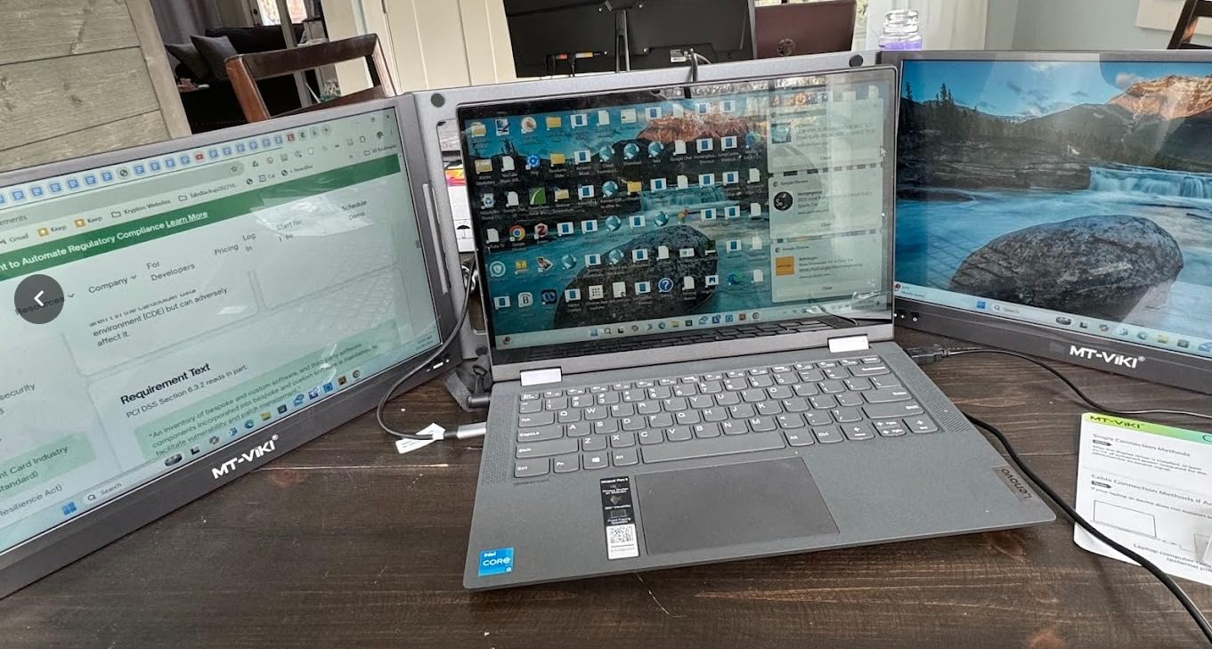 MT-VIKI 18.5 inch Portable Monitor 1080P 100Hz 72% NTSC, Large Portable Screen Stand, FHD IPS Screen HDR Gaming Display, Travel Second Monitor for Mac PC Xbox PS4/5 Customer Review MT-VIKI 18.5 inch Portable Monitor 1080P 100Hz 72% NTSC, Large Portable Screen Stand, FHD IPS Screen HDR Gaming Display, Travel Second Monitor for Mac PC Xbox PS4/5 - Customer Photo 1