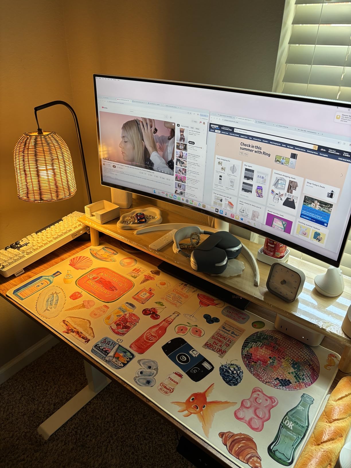 LG 34SR60QC-W 34-inch QHD (3440x1440) Curved Smart Monitor with Streaming, UltraWide Screen, webOS, HDR10, 100Hz, Built-in Speaker, AirPlay2, Screen Share, Bluetooth customer photo 1