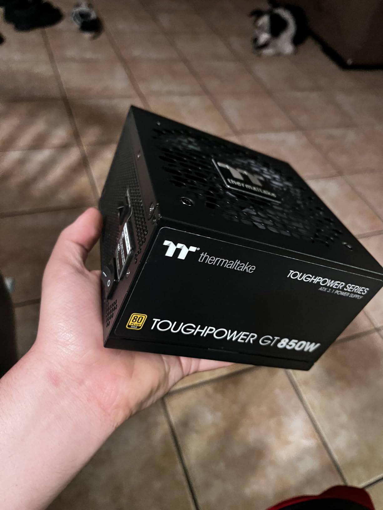 Thermaltake Toughpower GT 850W ATX 3.1 Standard Power Supply; 80 Plus Gold Efficiency; Smart Zero Fan; Native 450W PCIe 5.1 Connector; PS-TPT-0850FNFAGU-3; 5 Year Warranty Customer Review Thermaltake Toughpower GT 850W ATX 3.1 Standard Power Supply; 80 Plus Gold Efficiency; Smart Zero Fan; Native 450W PCIe 5.1 Connector; PS-TPT-0850FNFAGU-3; 5 Year Warranty - Customer Photo 2