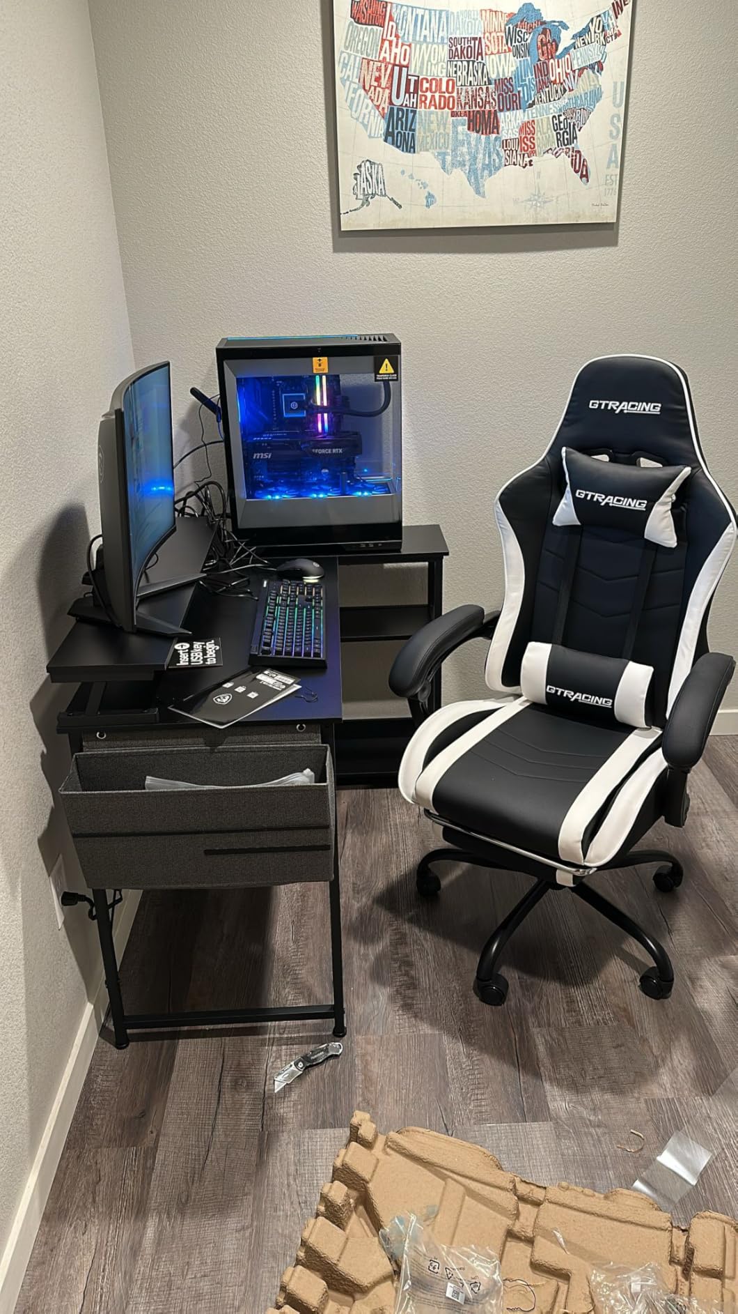 MAG 274CXF 27-inch 1920 x 1080 (FHD) Curved Monitor, 280Hz, HDMI, DisplayPort, VGA Port, VESA Mountable, Tilt, Speaker, Slim Bezel, 0.5ms, Black - Customer Photo 2