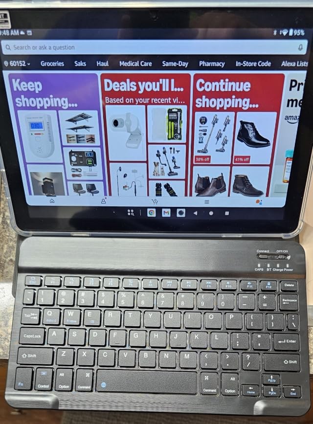 Android Tablet with Keyboard, Android 15 Tablet 10 inch with 24GB+128GB, 1TB Expand, 8-Core, 8000mAh, 5G WiFi, Widevine L1, GMS, with Case, Keyboard, Mouse, Stylus(Black) Customer Review Android Tablet with Keyboard, Android 15 Tablet 10 inch with 24GB+128GB, 1TB Expand, 8-Core, 8000mAh, 5G WiFi, Widevine L1, GMS, with Case, Keyboard, Mouse, Stylus(Black) - Customer Photo 1