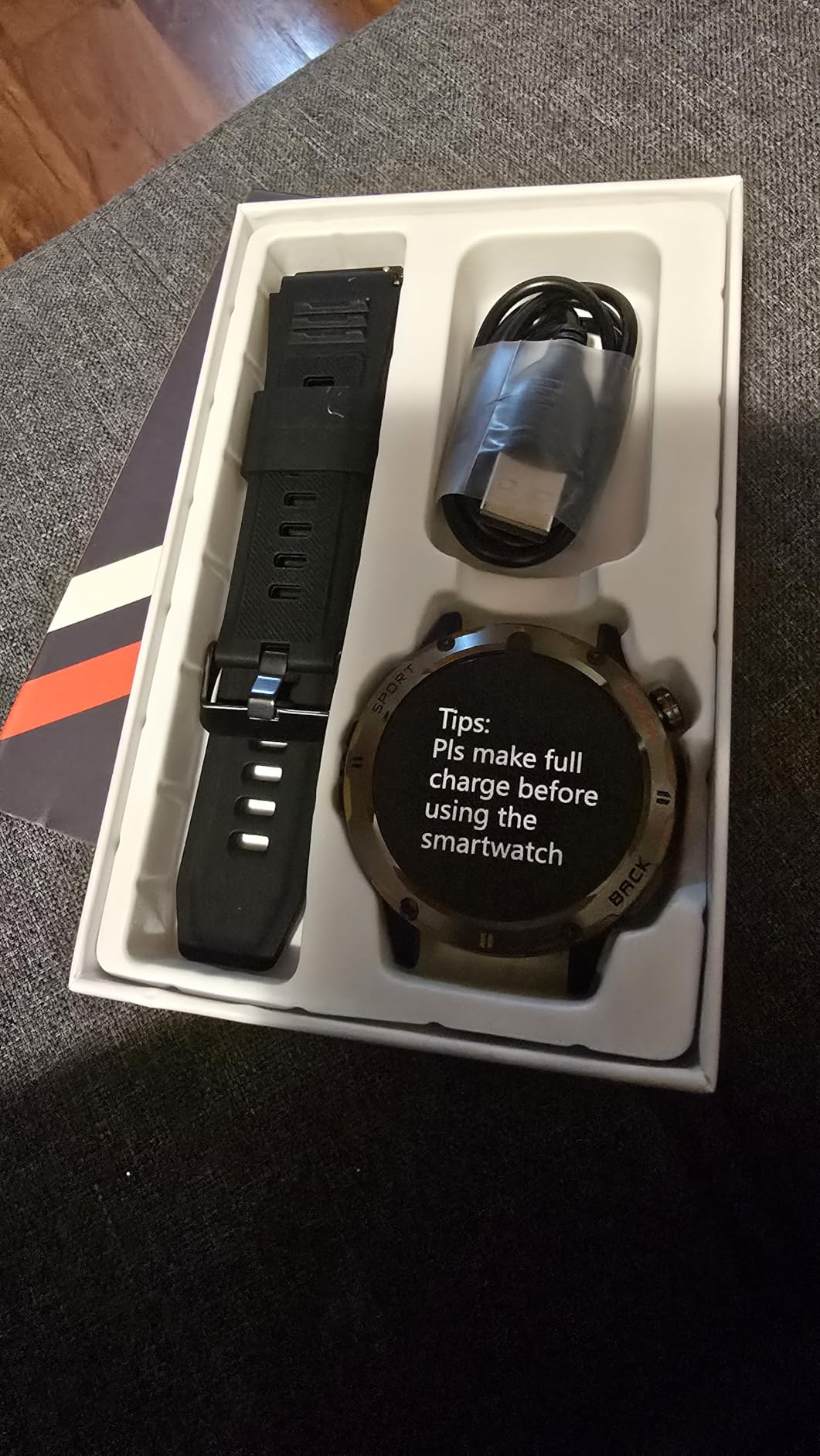 Military Smart Watch for Men, (Answer/Make Call) Fitness Smart Watch with Flashlight Compatible for Android & iPhone Waterproof with Blood Oxygen/HeartRate/Sleep/120+ Sport Modes (Black) Customer Review Military Smart Watch for Men, (Answer/Make Call) Fitness Smart Watch with Flashlight Compatible for Android & iPhone Waterproof with Blood Oxygen/HeartRate/Sleep/120+ Sport Modes (Black) - Customer Photo 3